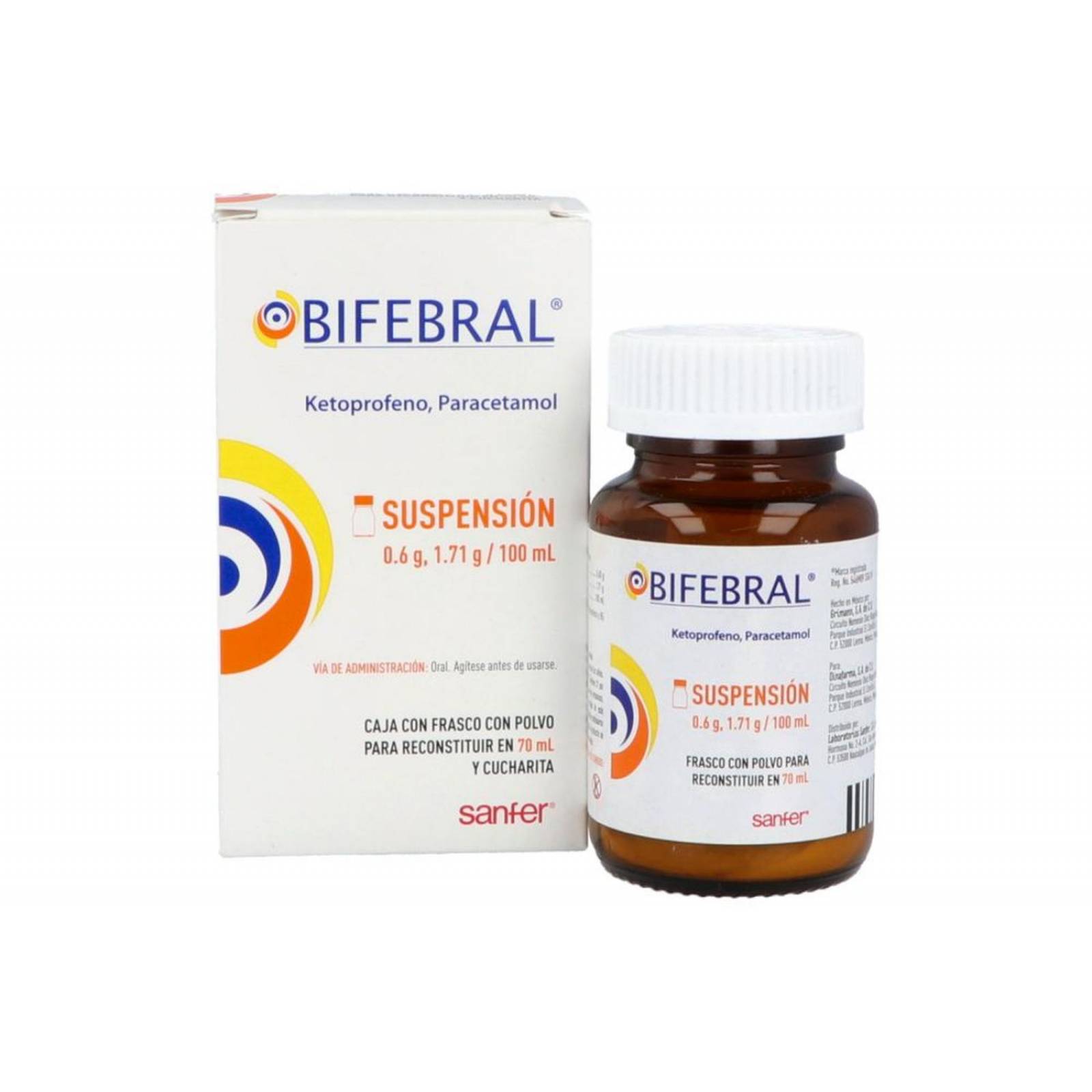 Bifebral Suspensión Frasco con polvo para 70 mL 