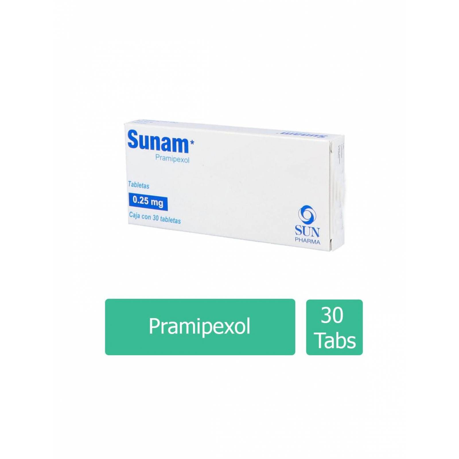 Sunam 0.25 mg Caja Con 30 Tabletas 