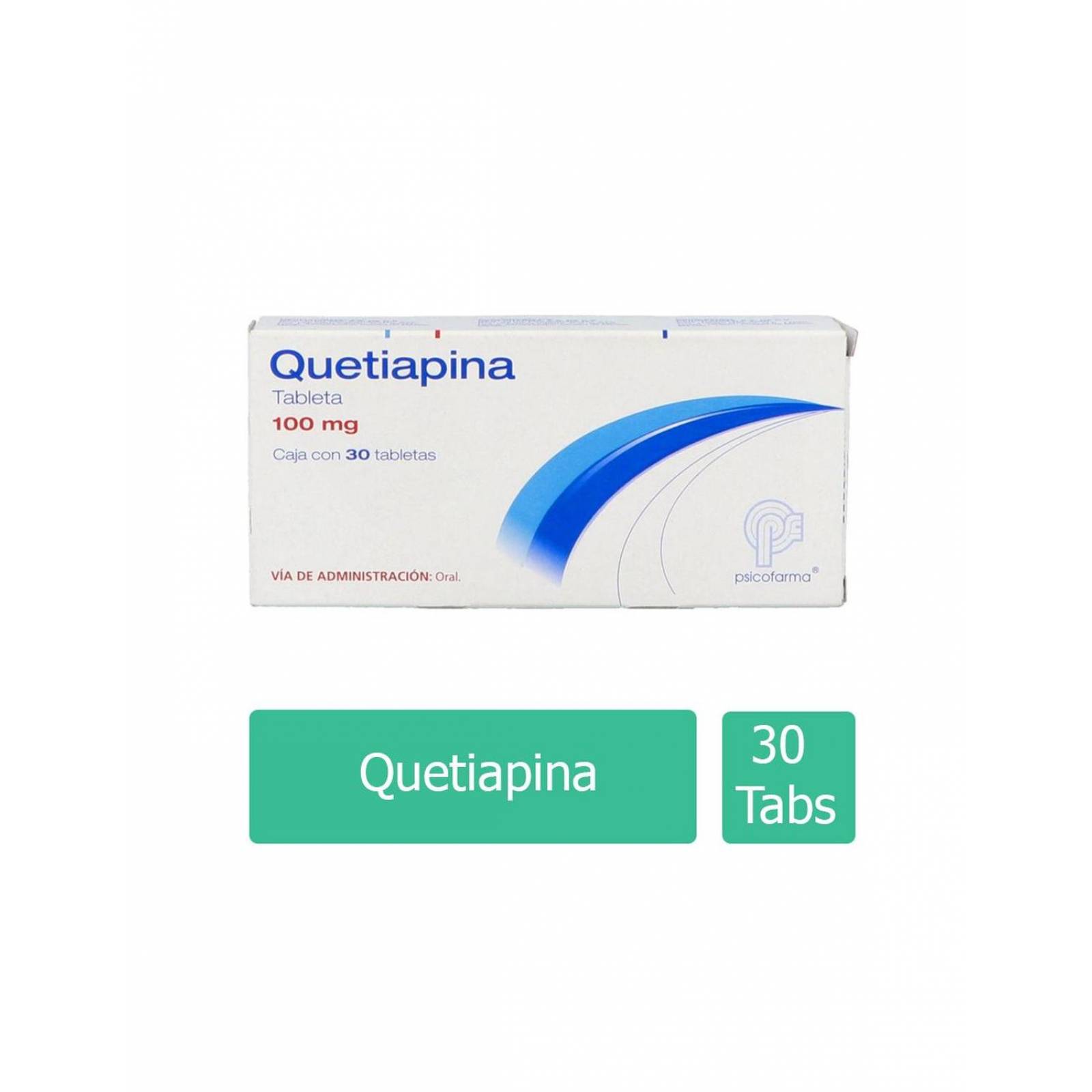Quetiapina 100 mg Caja Con 30 Tabletas 