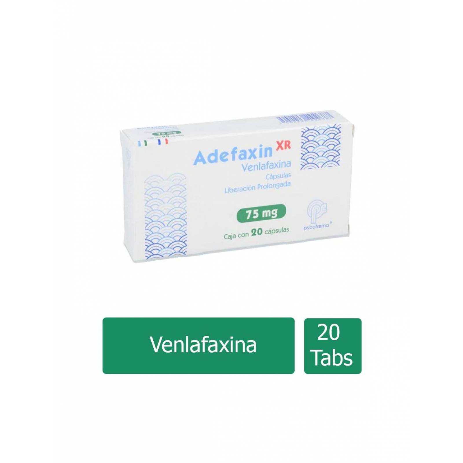 Adefaxin XR 75 mg Caja Con 20 Cápsulas 