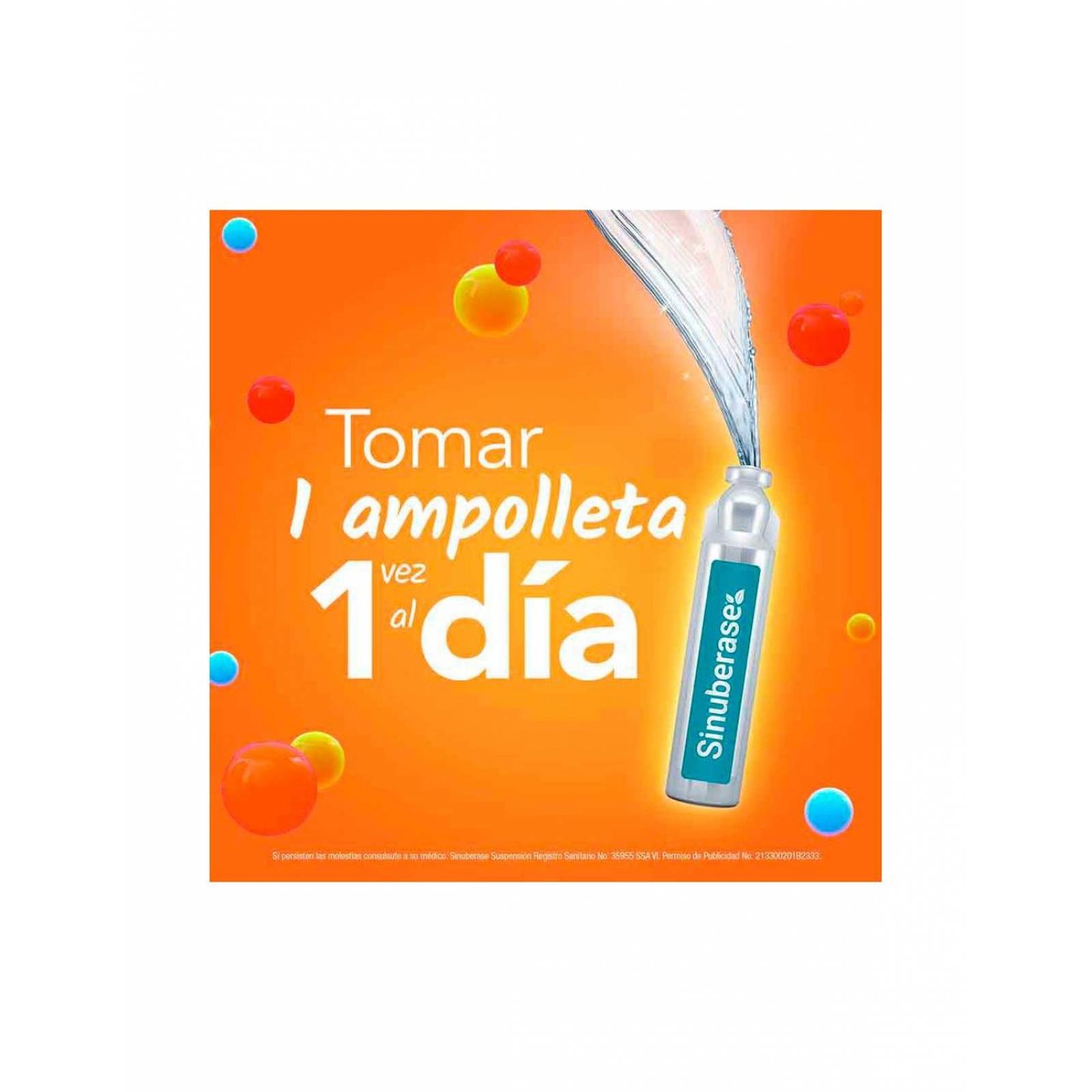 Sinuberase 4 Billones UFC Suspensión 20 Ampolletas Con 5 mL 