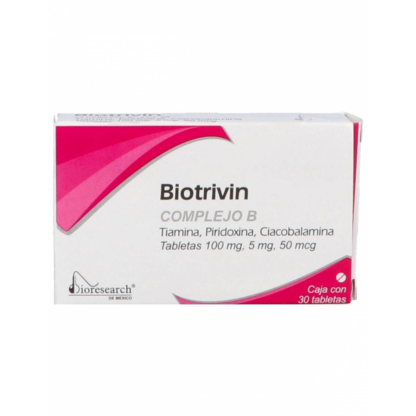 Biotrivin Complejo B 30 Tabletas 