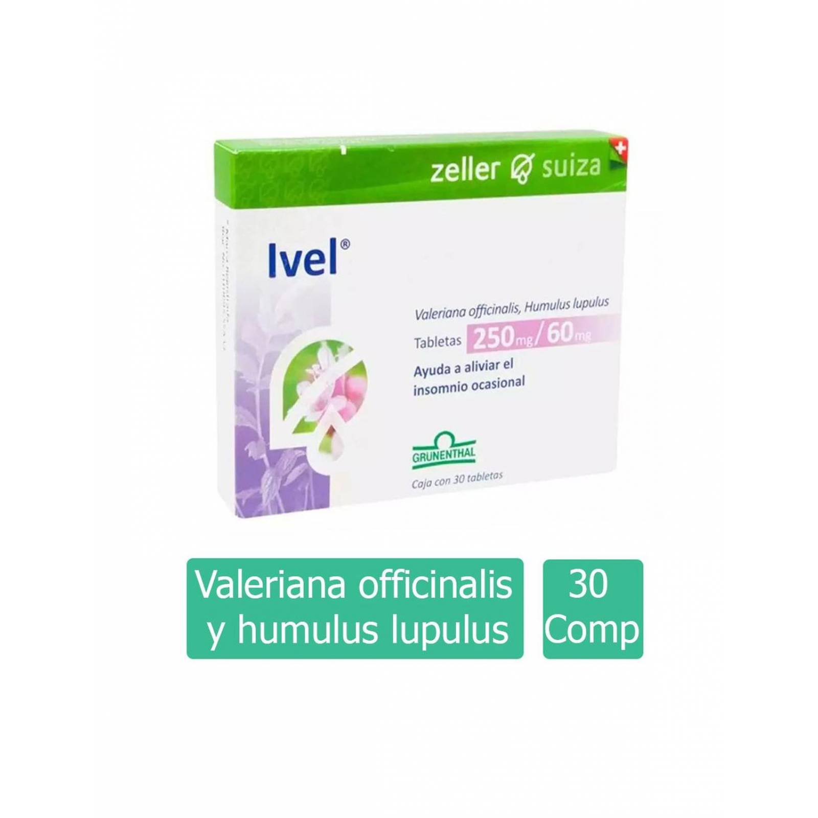 Ivel 250 mg/60 mg Caja Con 30 Comprimidos 