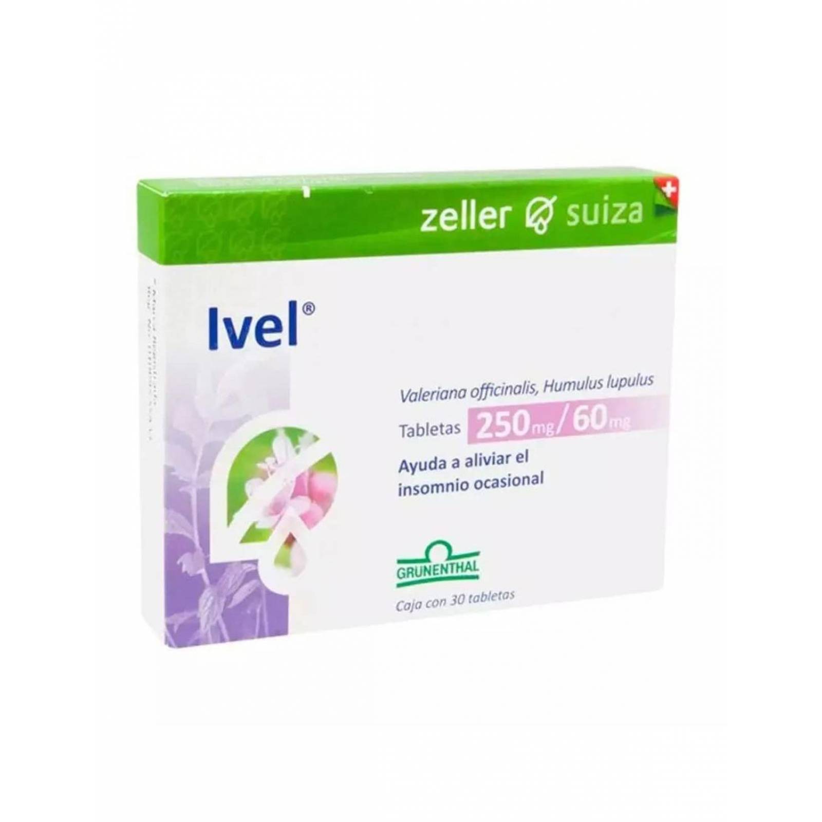 Ivel 250 mg/60 mg Caja Con 30 Comprimidos 