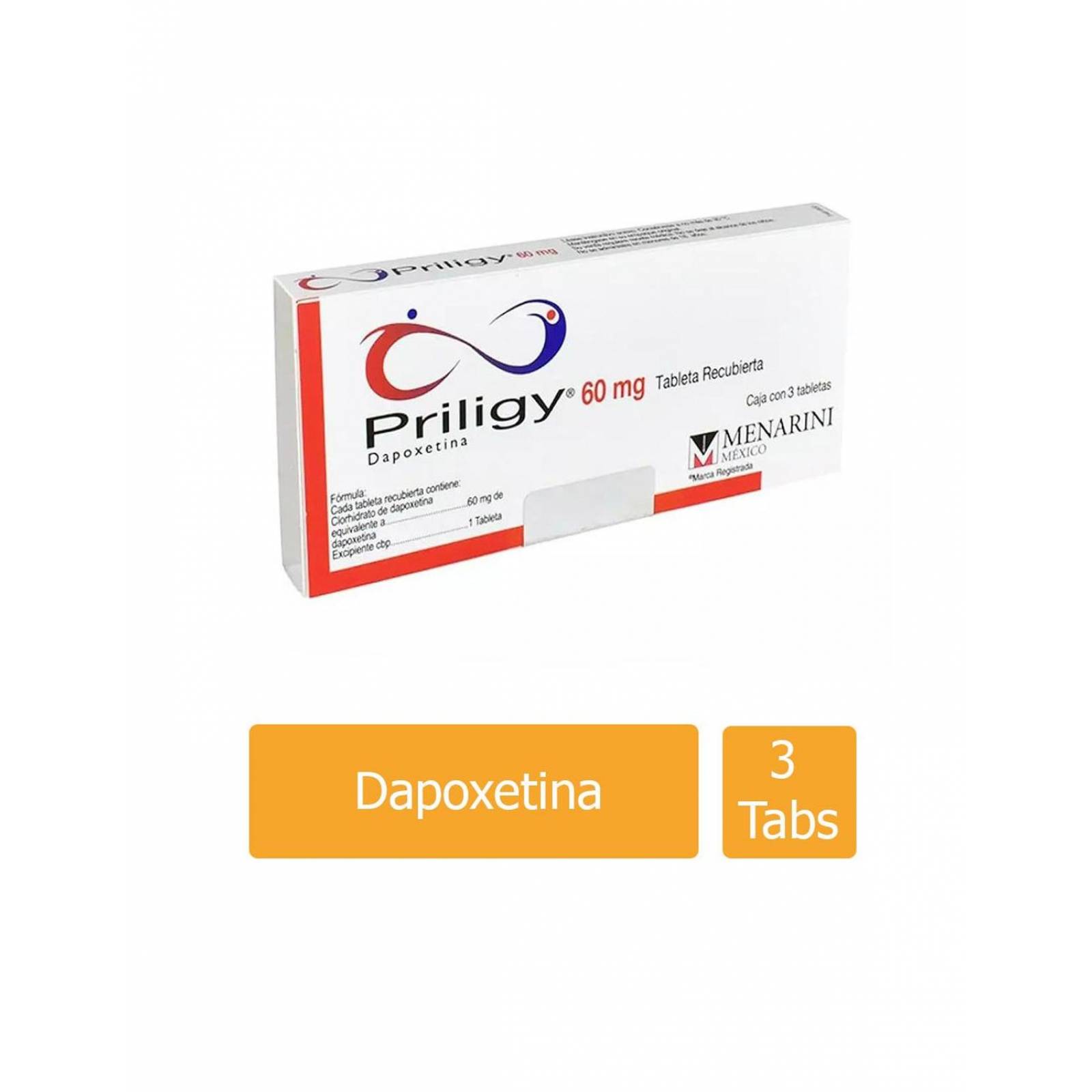 Priligy 60 mg Caja Con 3 Tabletas 