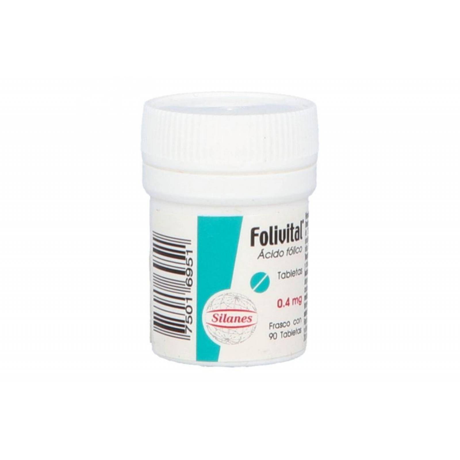 Folivital 0.4 mg Frasco Con 90 Tabletas 