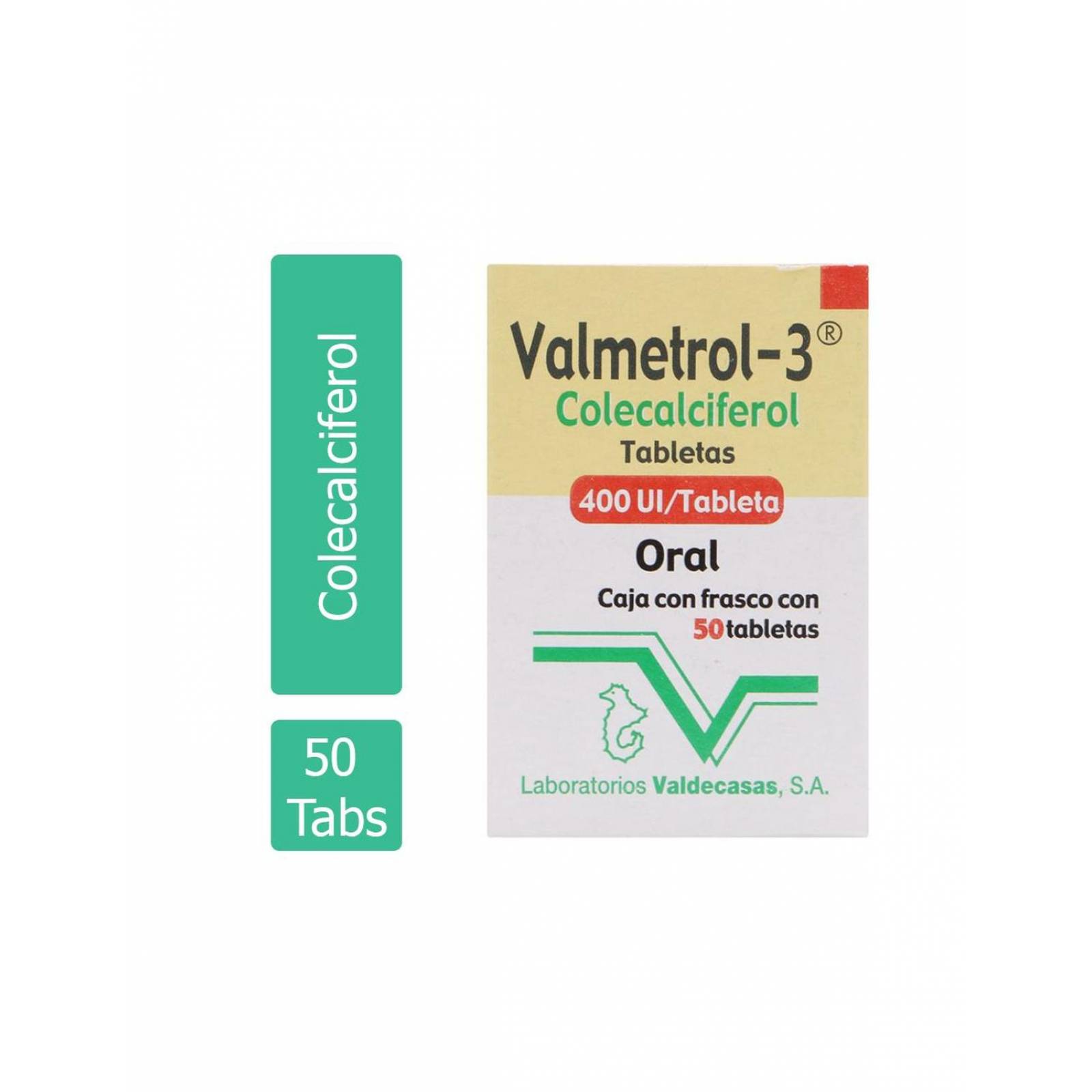 Valmetrol-3 400 Ui Frasco Con 50 Tabletas 