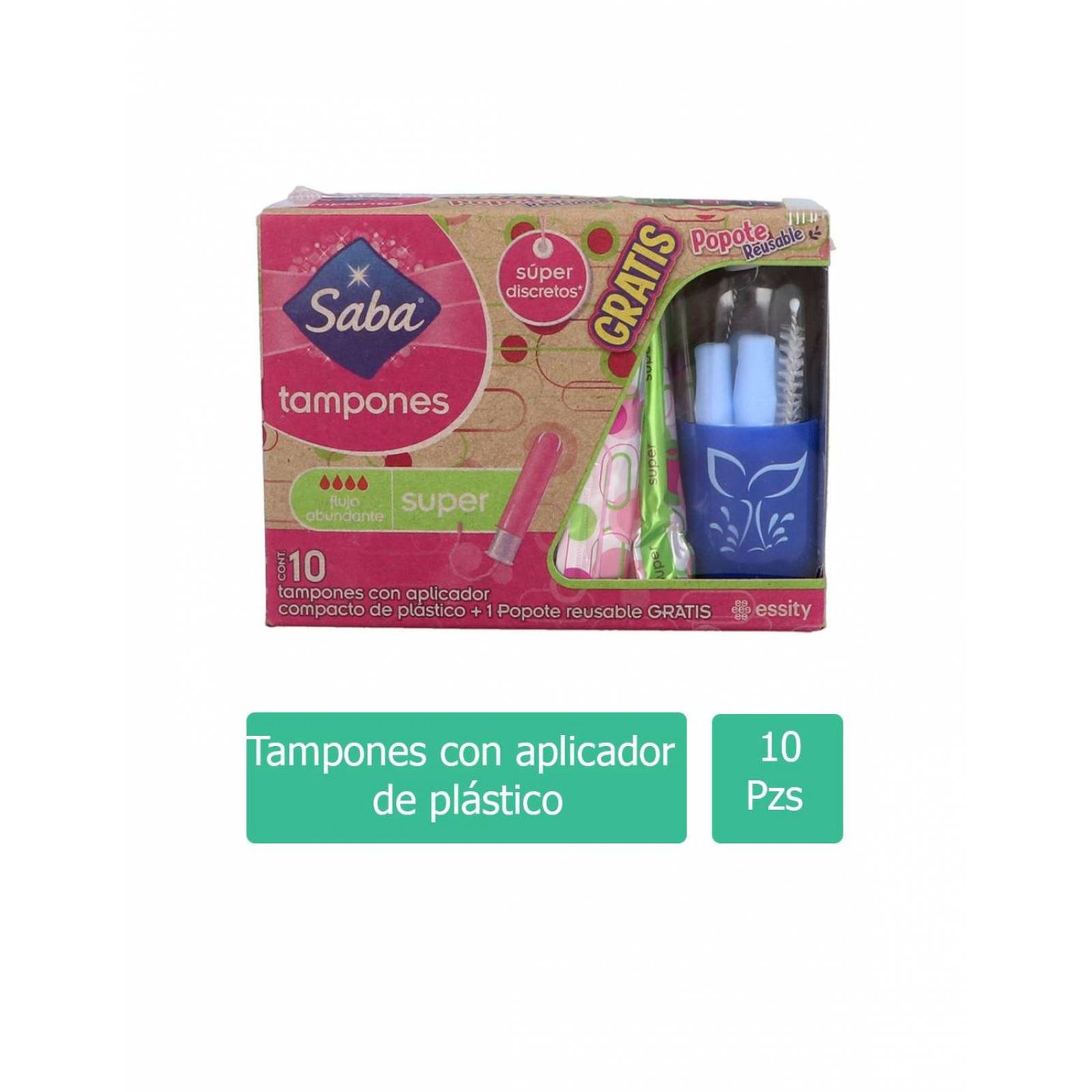 Tampones Saba Caja Con 10 Piezas 