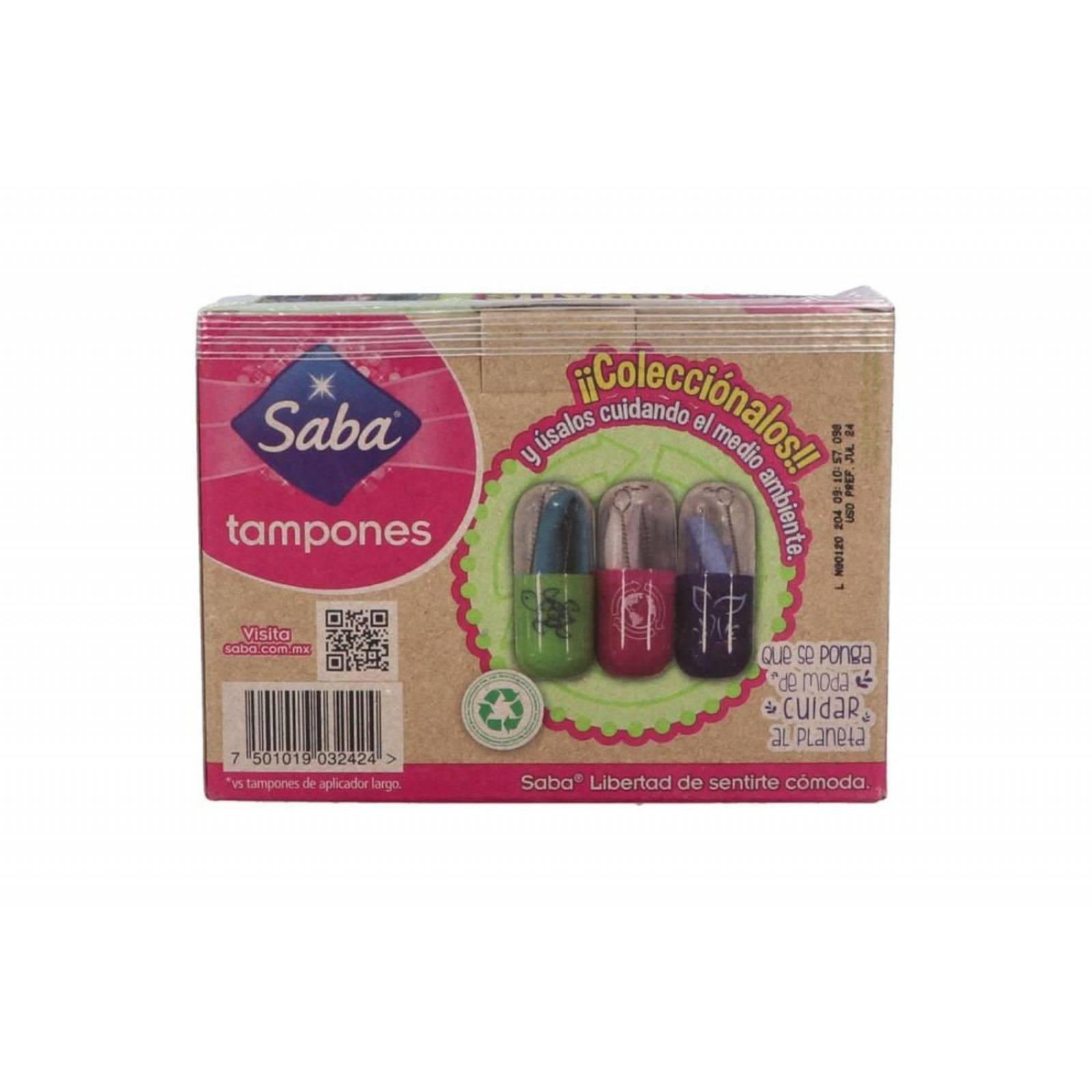 Tampones Saba Caja Con 10 Piezas 