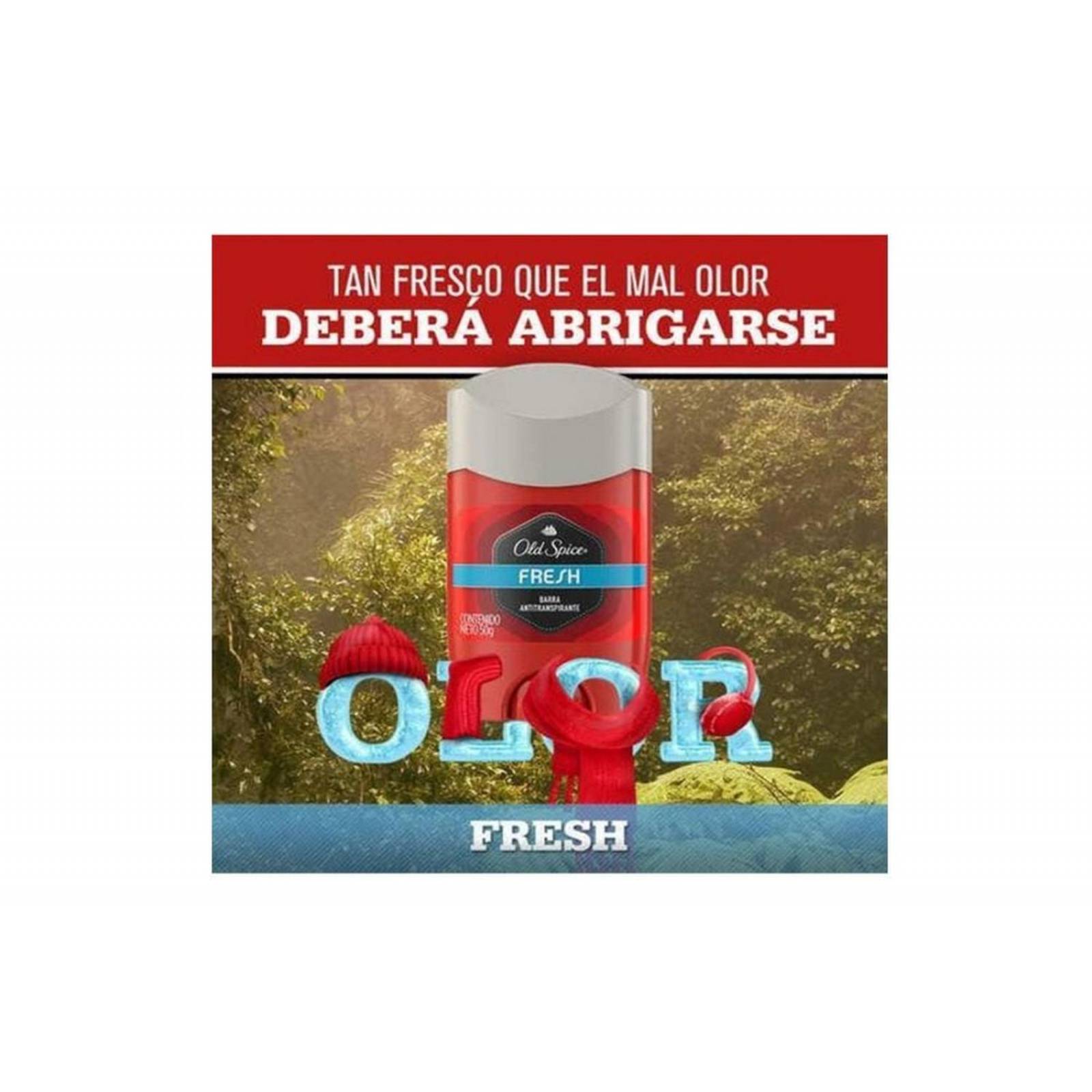 Old Spice Antitranspirante En Barra Invisible Fresh Con 50 g 