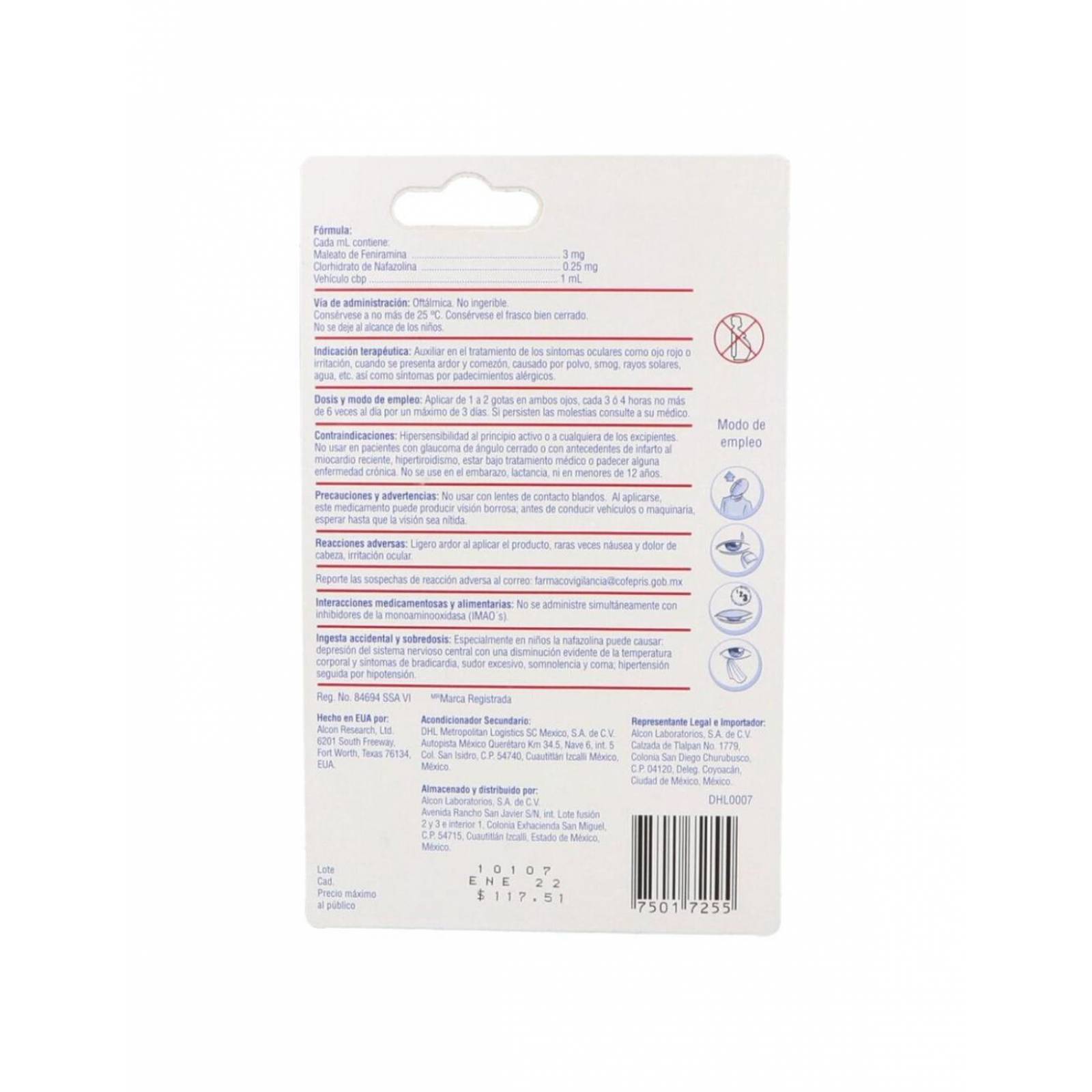 SOLUTINA F 0.3000 G / 0.016 G FRASCO GOTERO CON 15 ML 