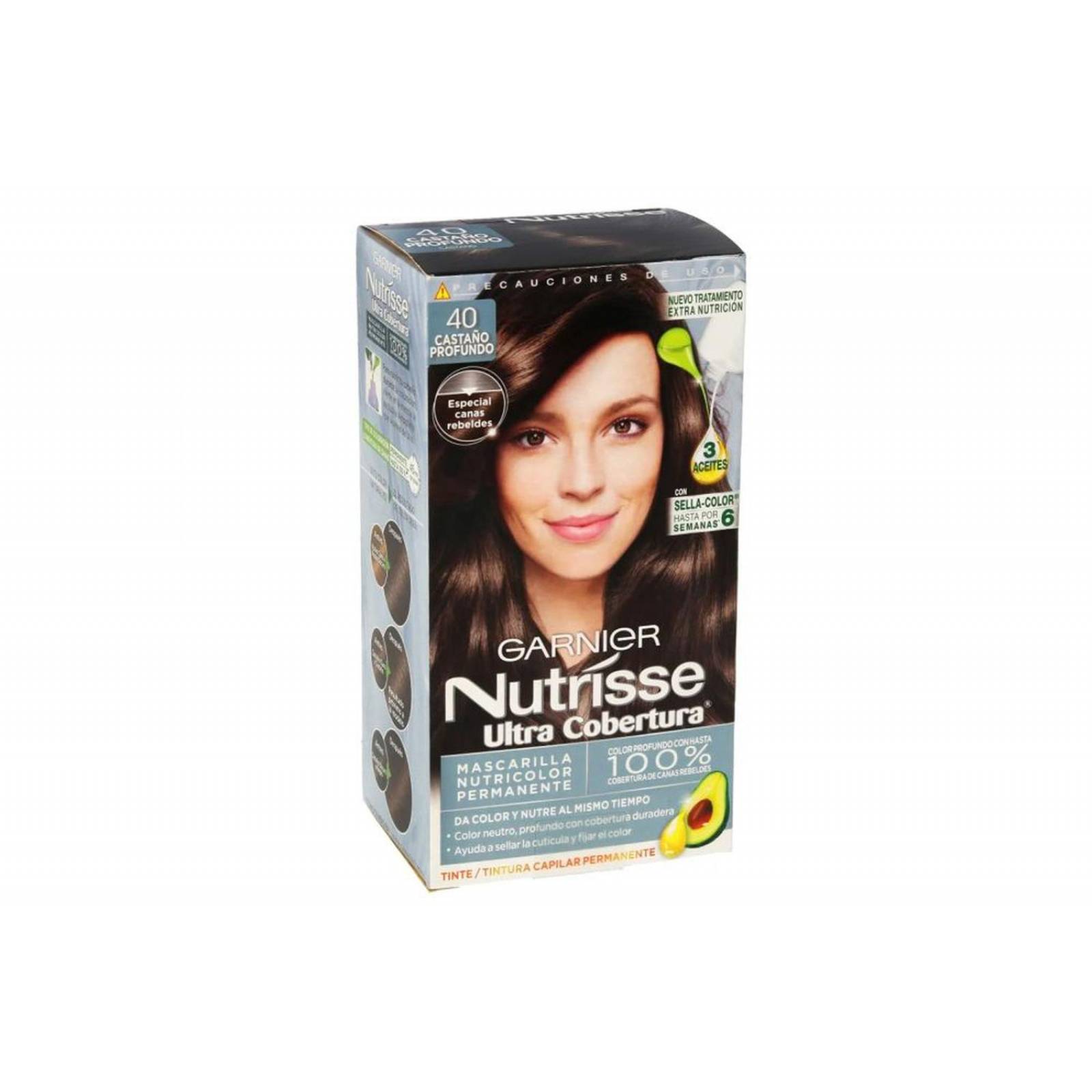 Garnier Nutrisse Ultra Cobertura Tinte - Castaño Profundo