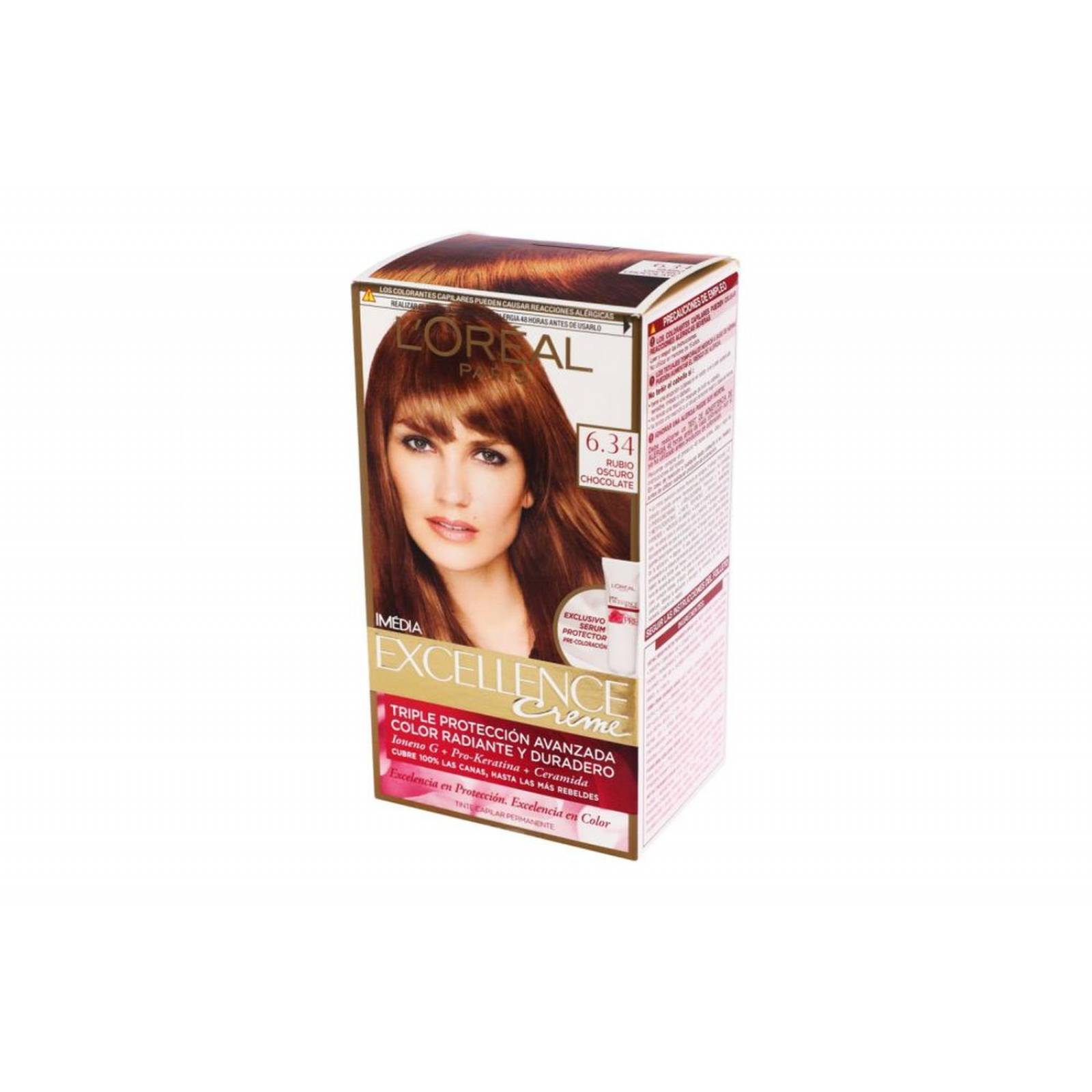 L'Oréal Paris Tinte Capilar Imédia Rubio Oscuro Chocolate Caja 5 Piezas 