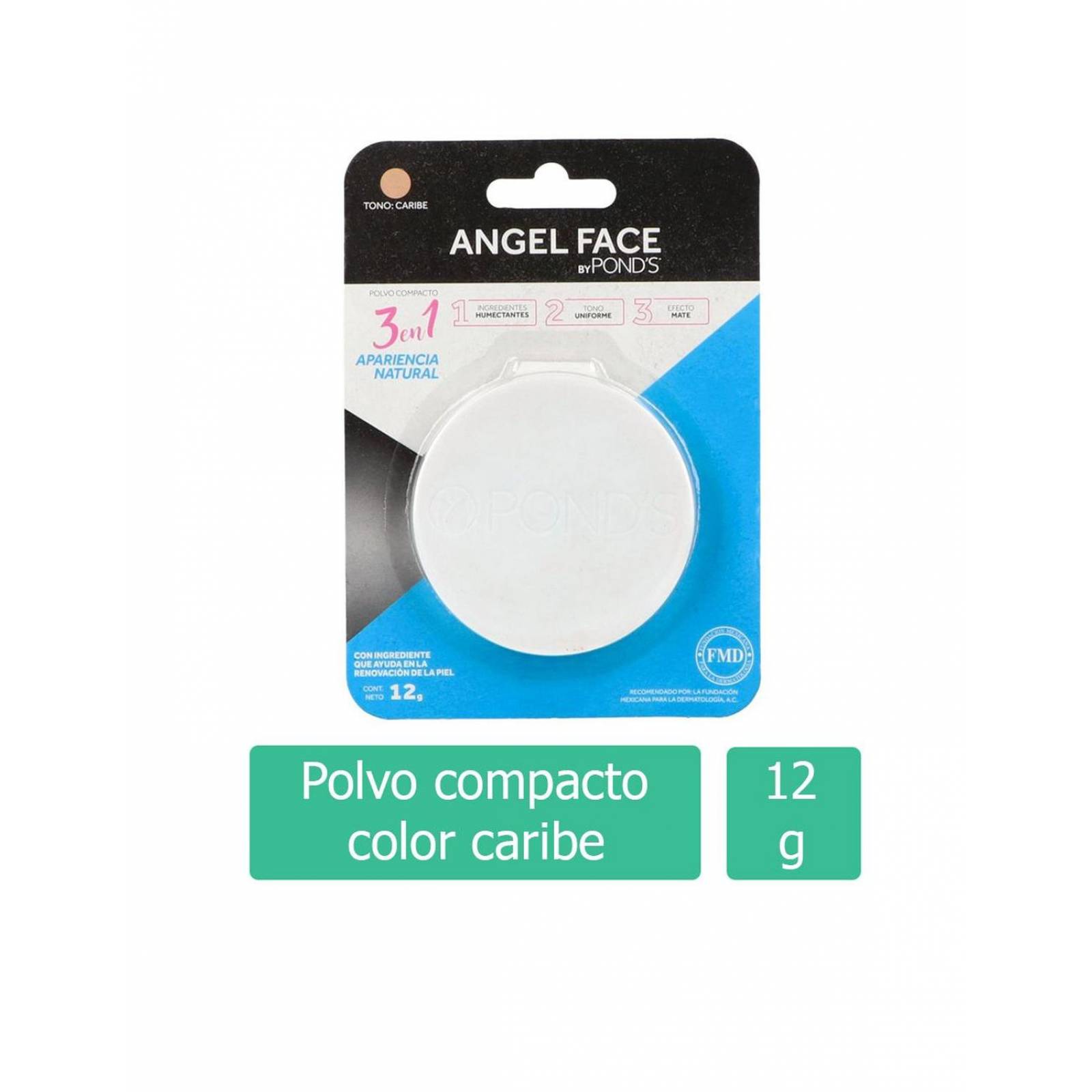 POND´S ANGEL FACE POLVO COMPACTO CARIBE CON ESTUCHE 12G 