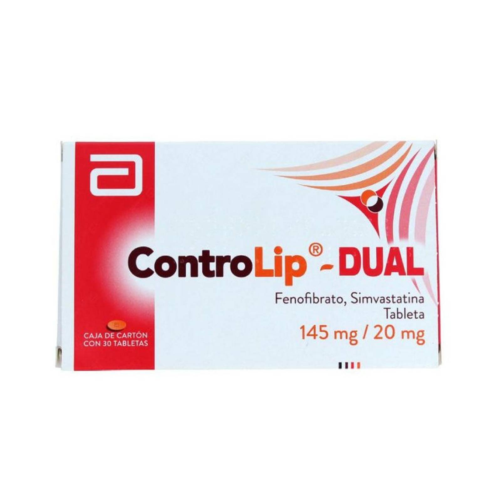 Controlip Dual 145 mg/20 mg Caja Con 30 Tabletas 