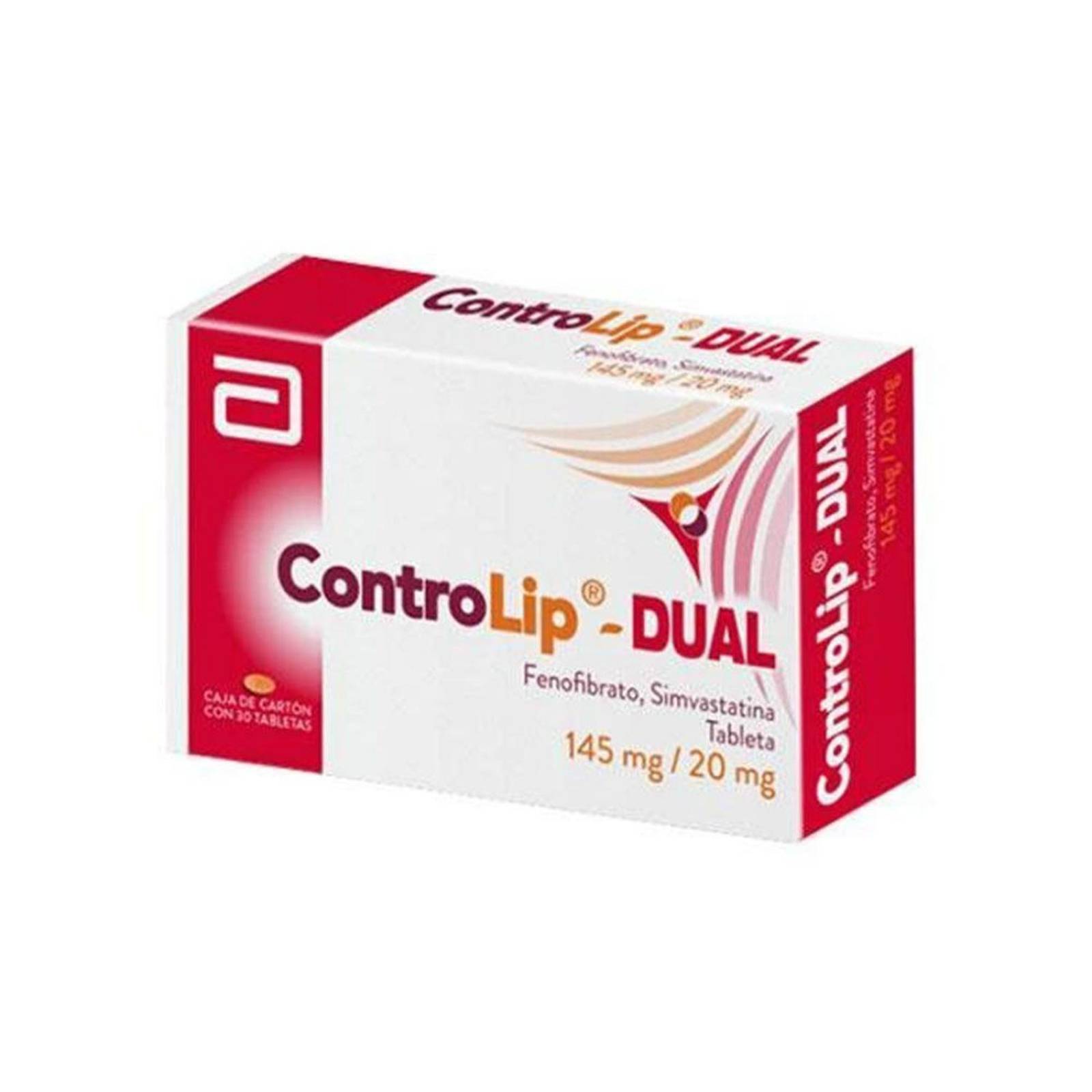Controlip Dual 145 mg/20 mg Caja Con 30 Tabletas 
