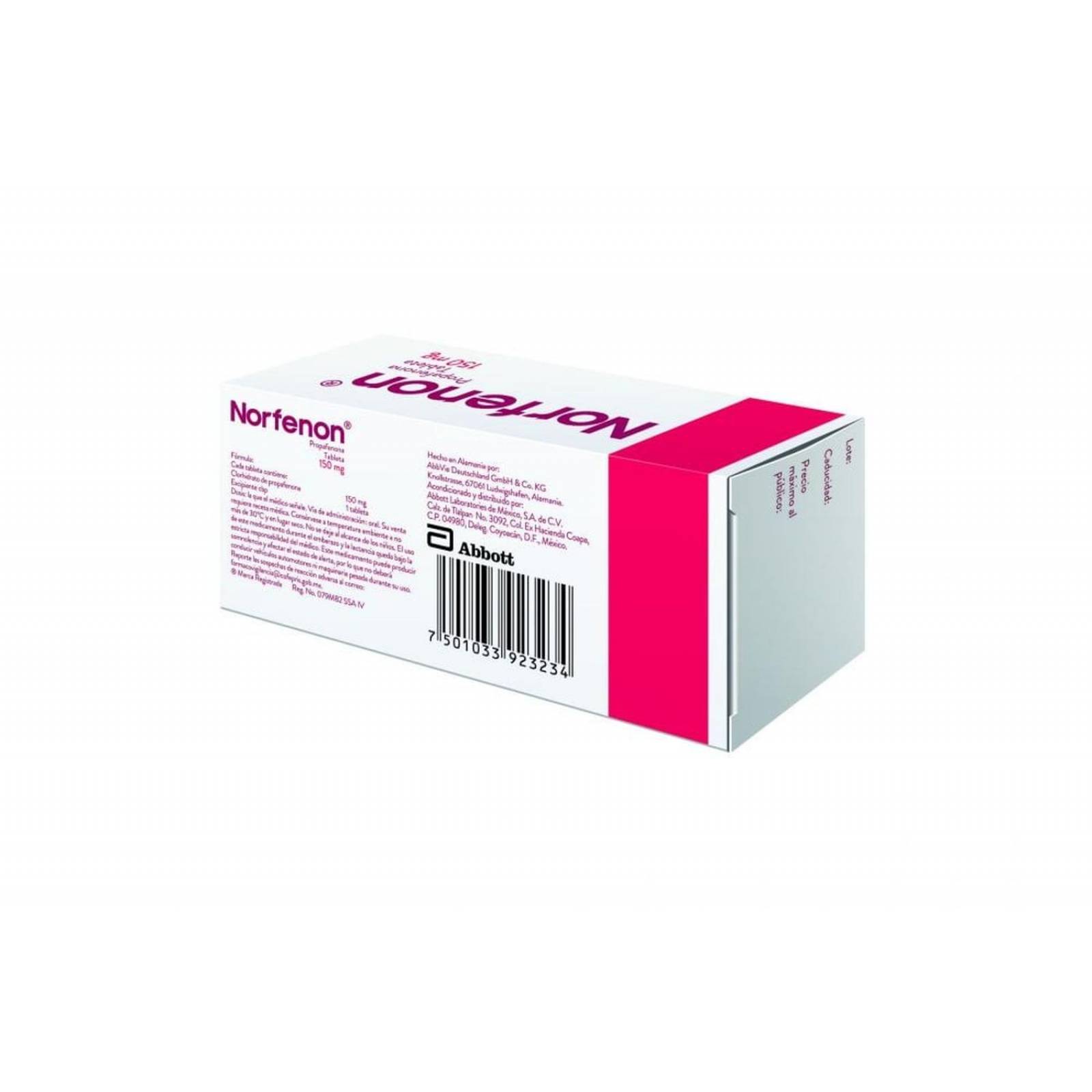 Norfenon 150 mg Caja Con 30 Tabletas 