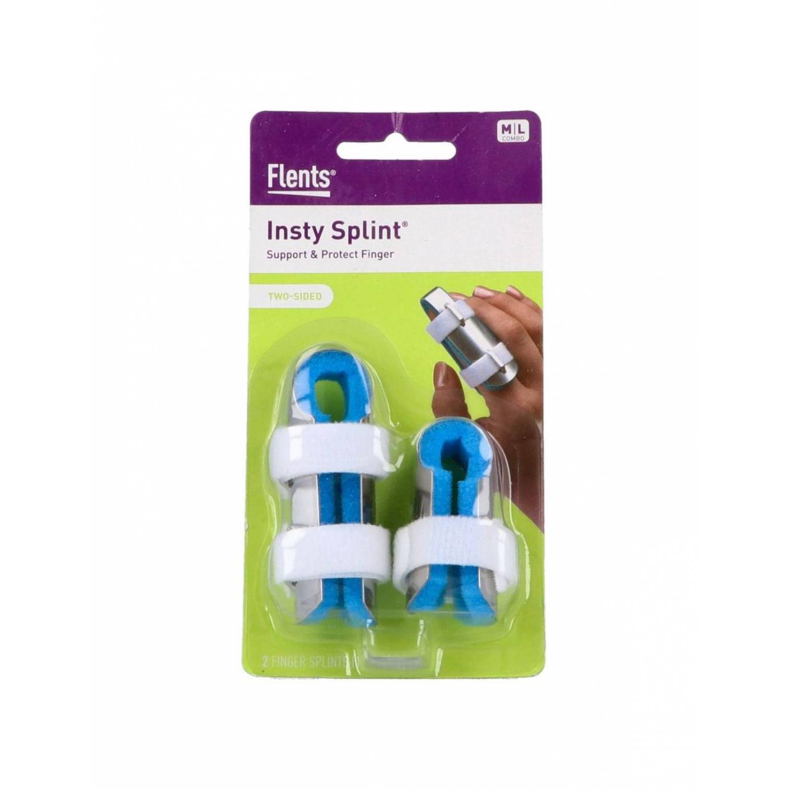 Flents Férula De 2 Lados Para Dedos Empaque Con 2 Piezas 