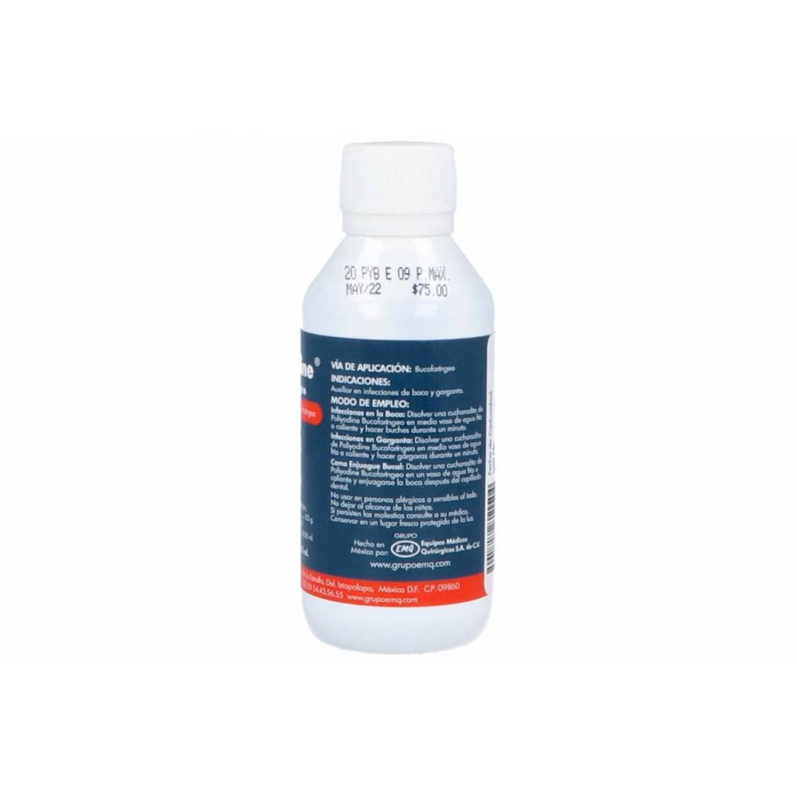 Poliyodine Bucofaríngeo Frasco Con 120 mL 