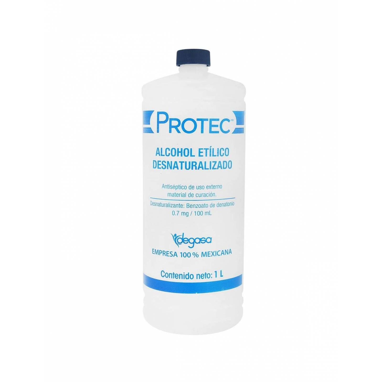 Protect 0.7 mg / 100 mL Alcohol Etílico Desnaturalizado Botella Con 1 Litro