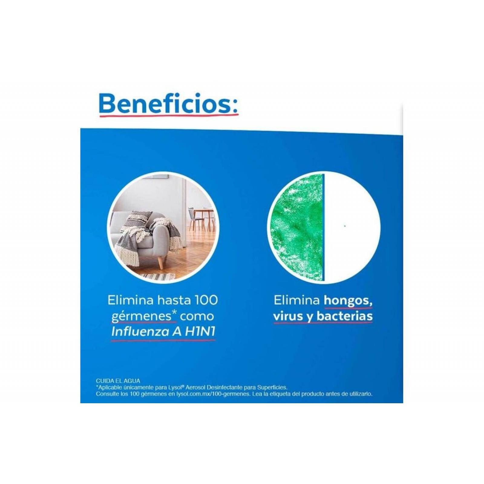 Lysol Spray Desinfectante Botella Con 650 mL 