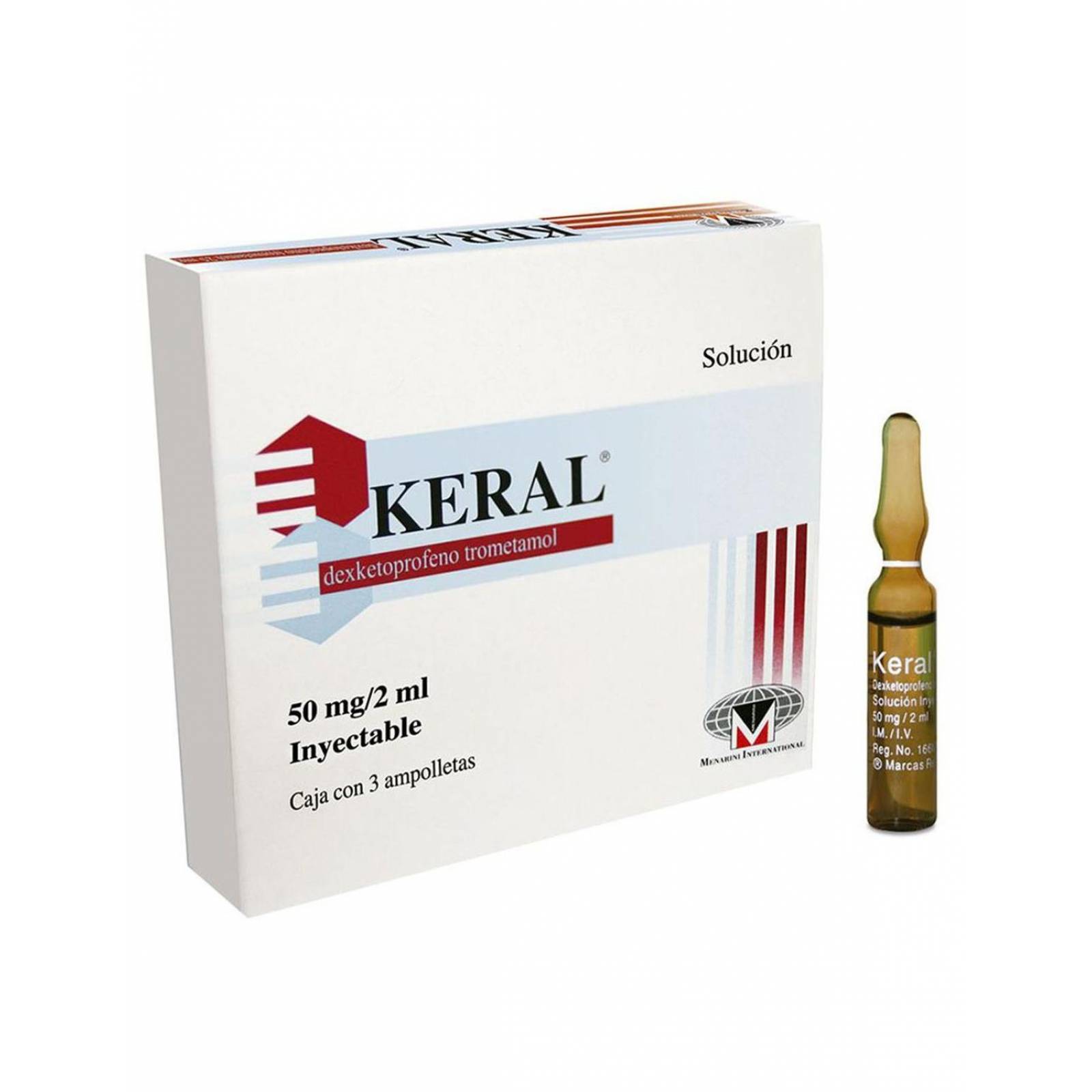 Keral 50 mg / 2 mL Caja Con 3 Ampolletas 