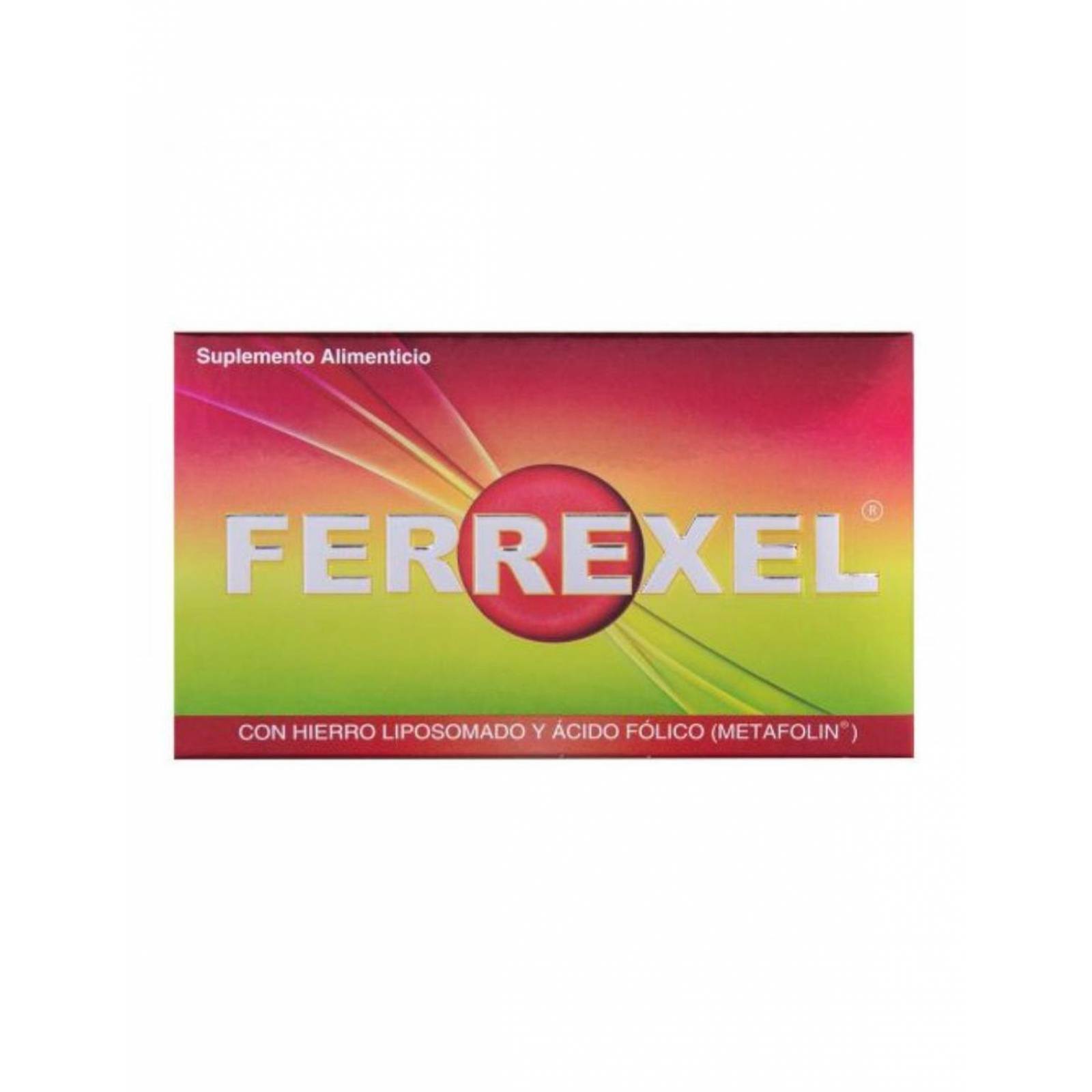 Ferrexel Suplemento Alimenticio Caja Con 60 Cápsulas 