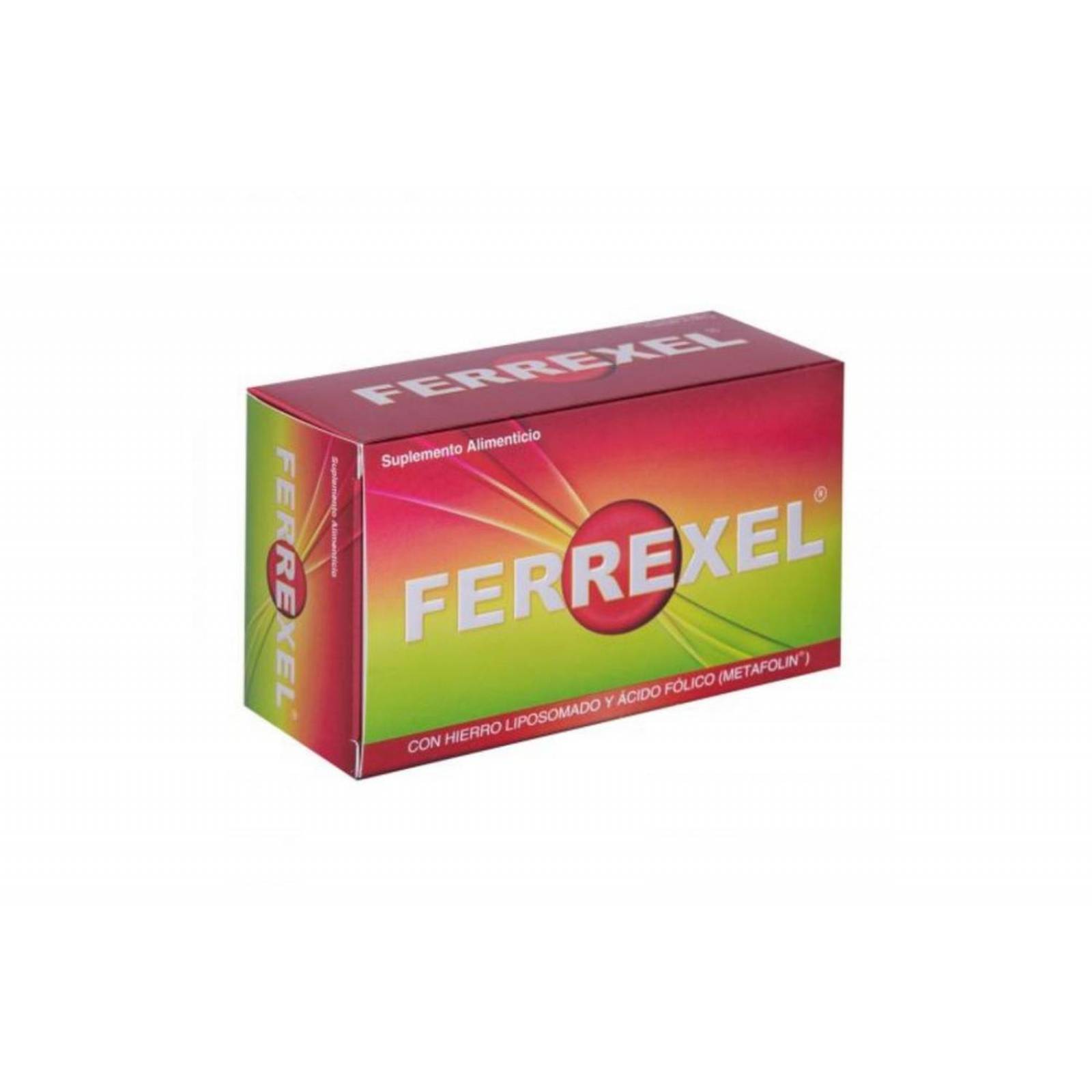 Ferrexel Suplemento Alimenticio Caja Con 60 Cápsulas 