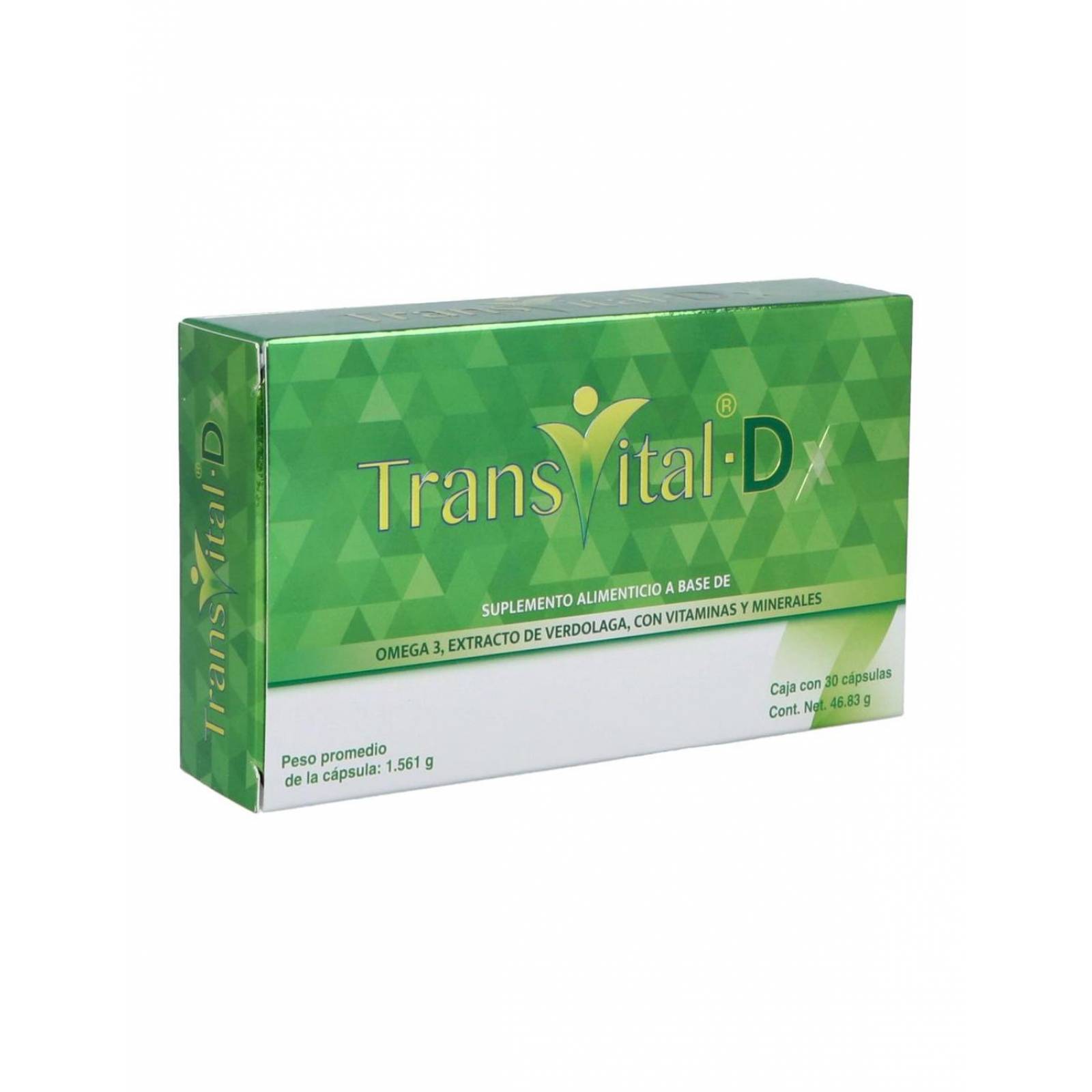 Transvital D 46.83 g Suplemento Alimenticio 30 Cápsulas 