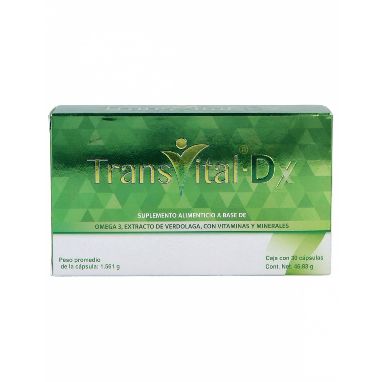 Transvital D 46.83 g Suplemento Alimenticio 30 Cápsulas 