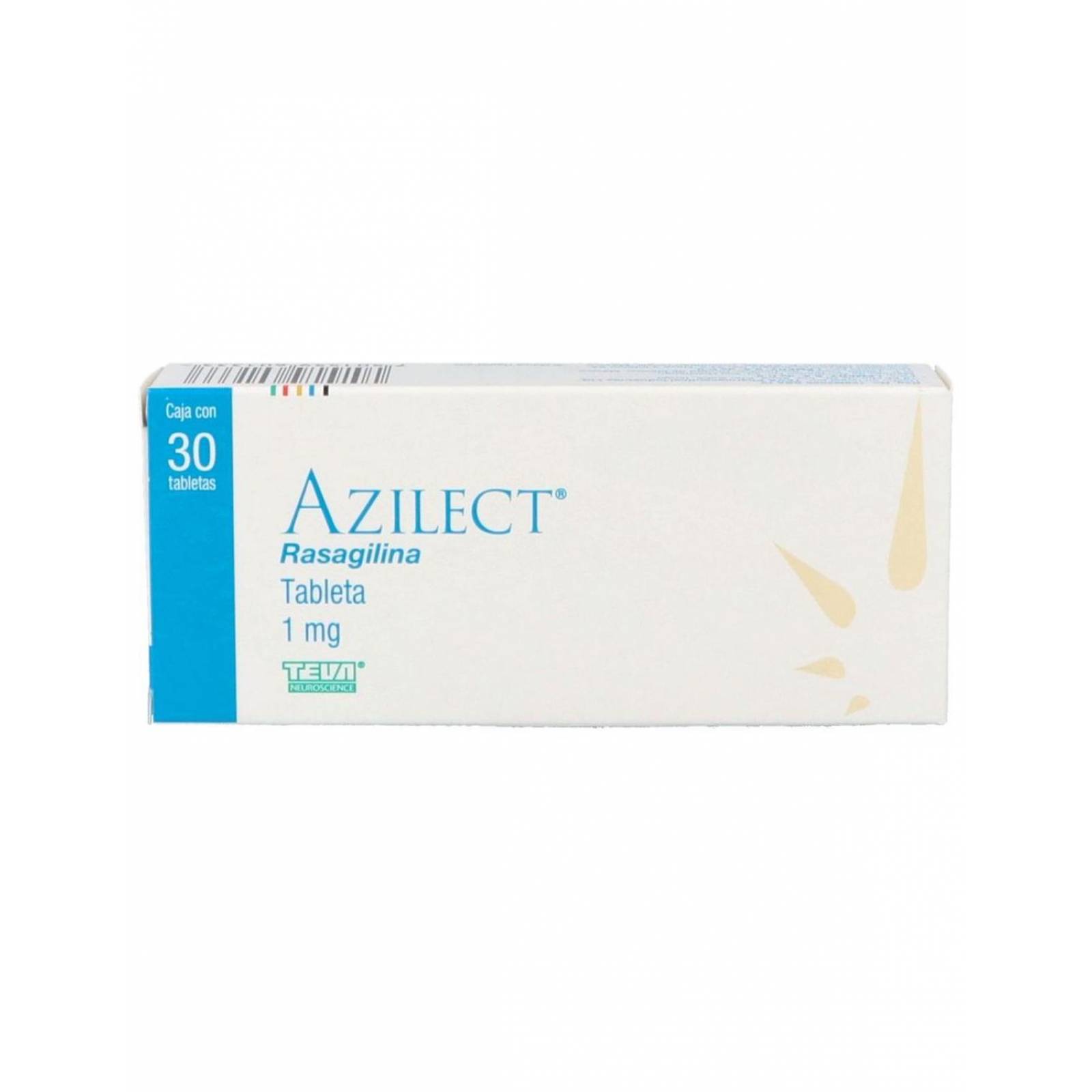 Azilect 1 mg Caja Con 30 Tabletas 