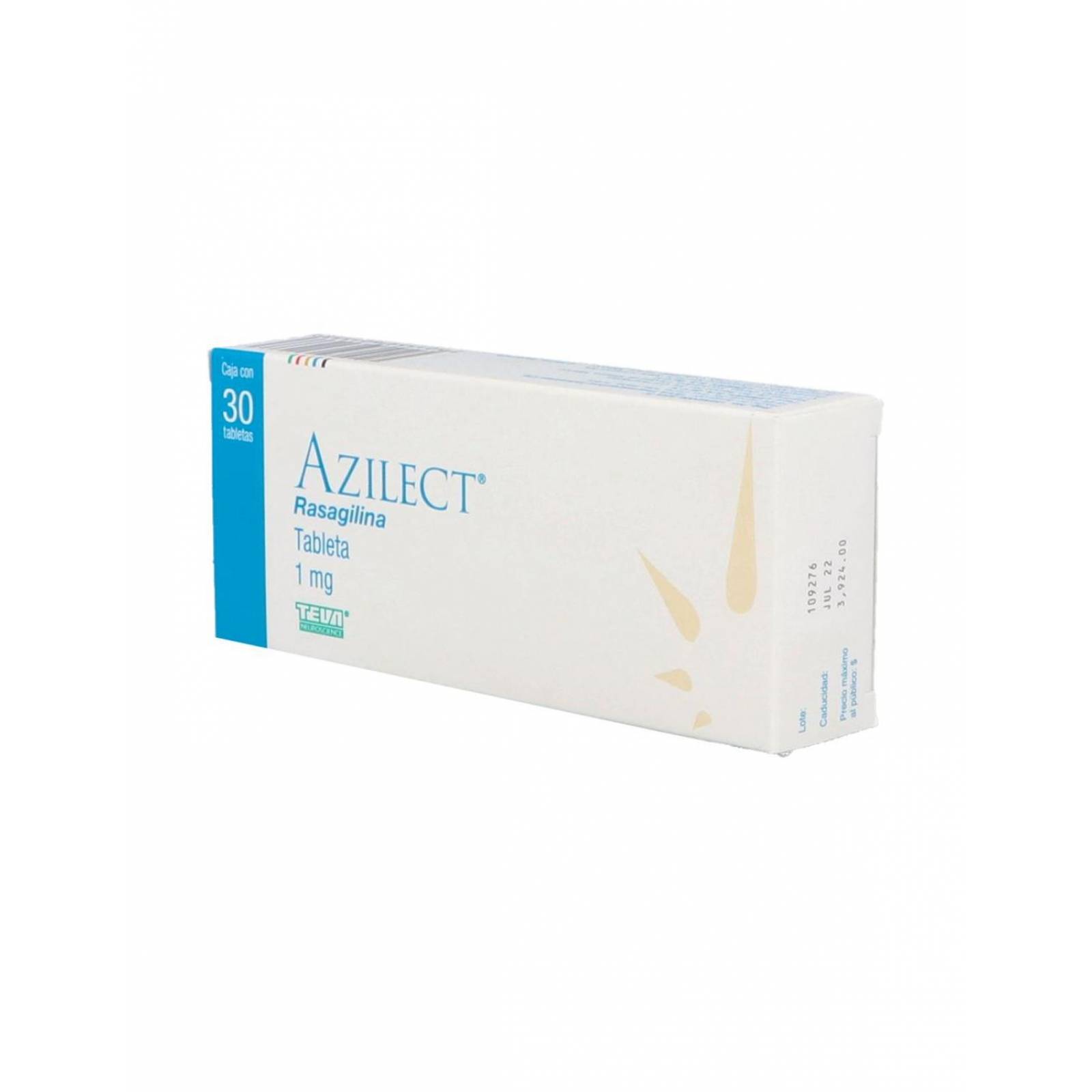 Azilect 1 mg Caja Con 30 Tabletas 