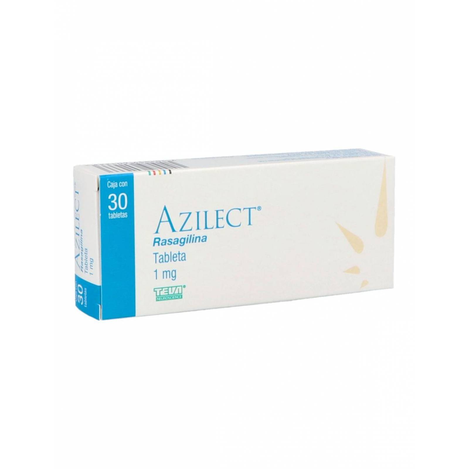 Azilect 1 mg Caja Con 30 Tabletas 