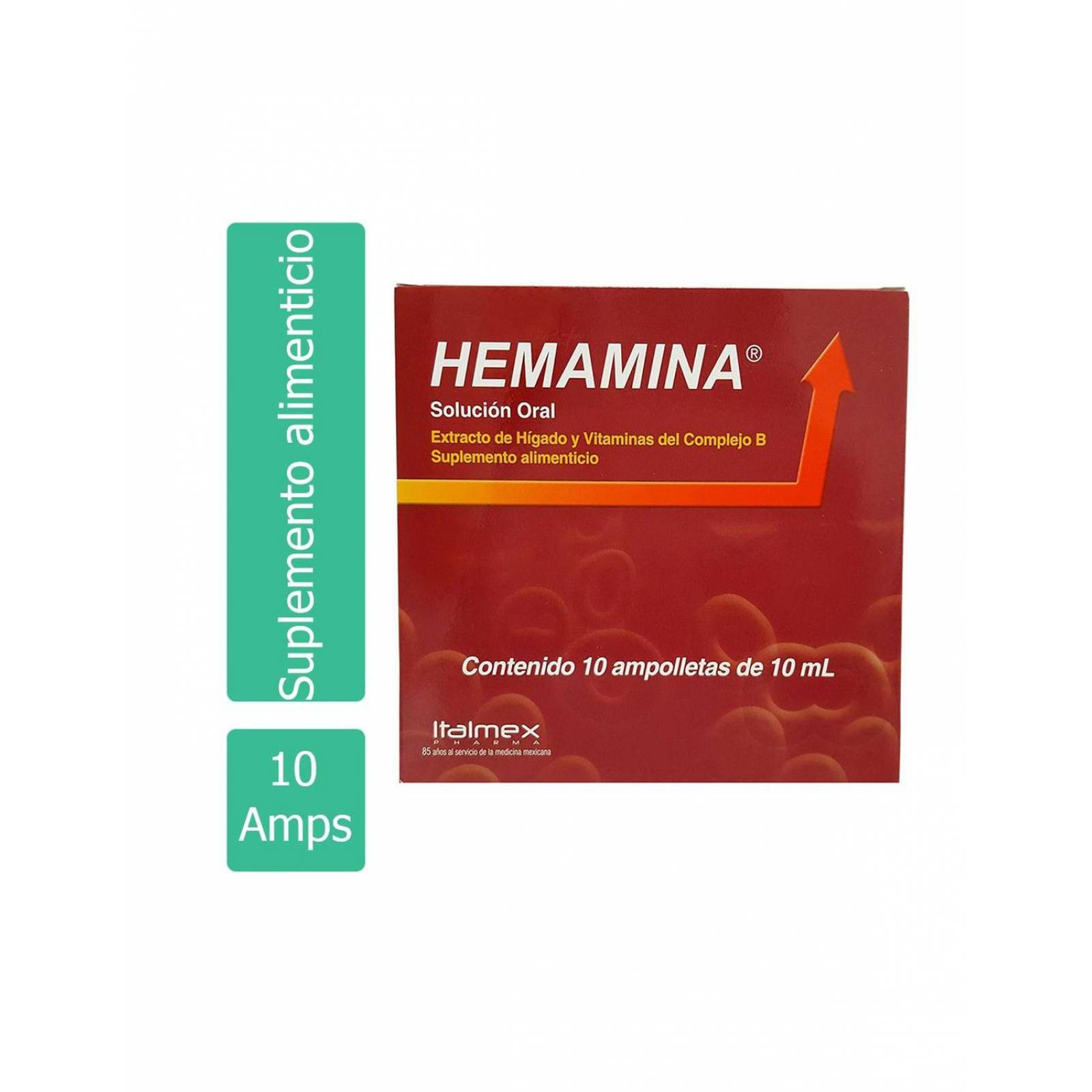 Hemamina Solución Oral Caja Con 10 Ampolletas Con 10 mL 