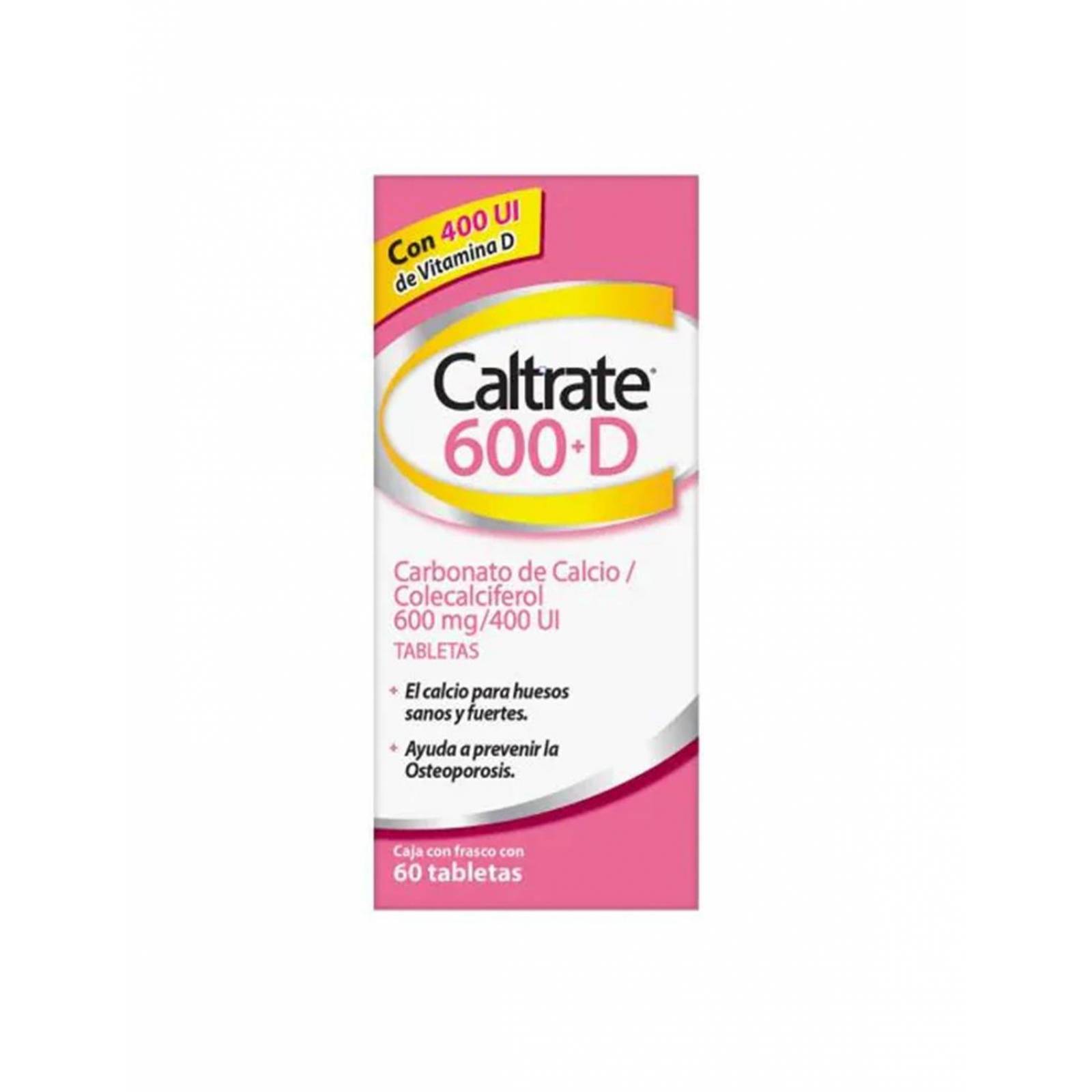 Caltrate 600+D Caja Con 60 Tabletas