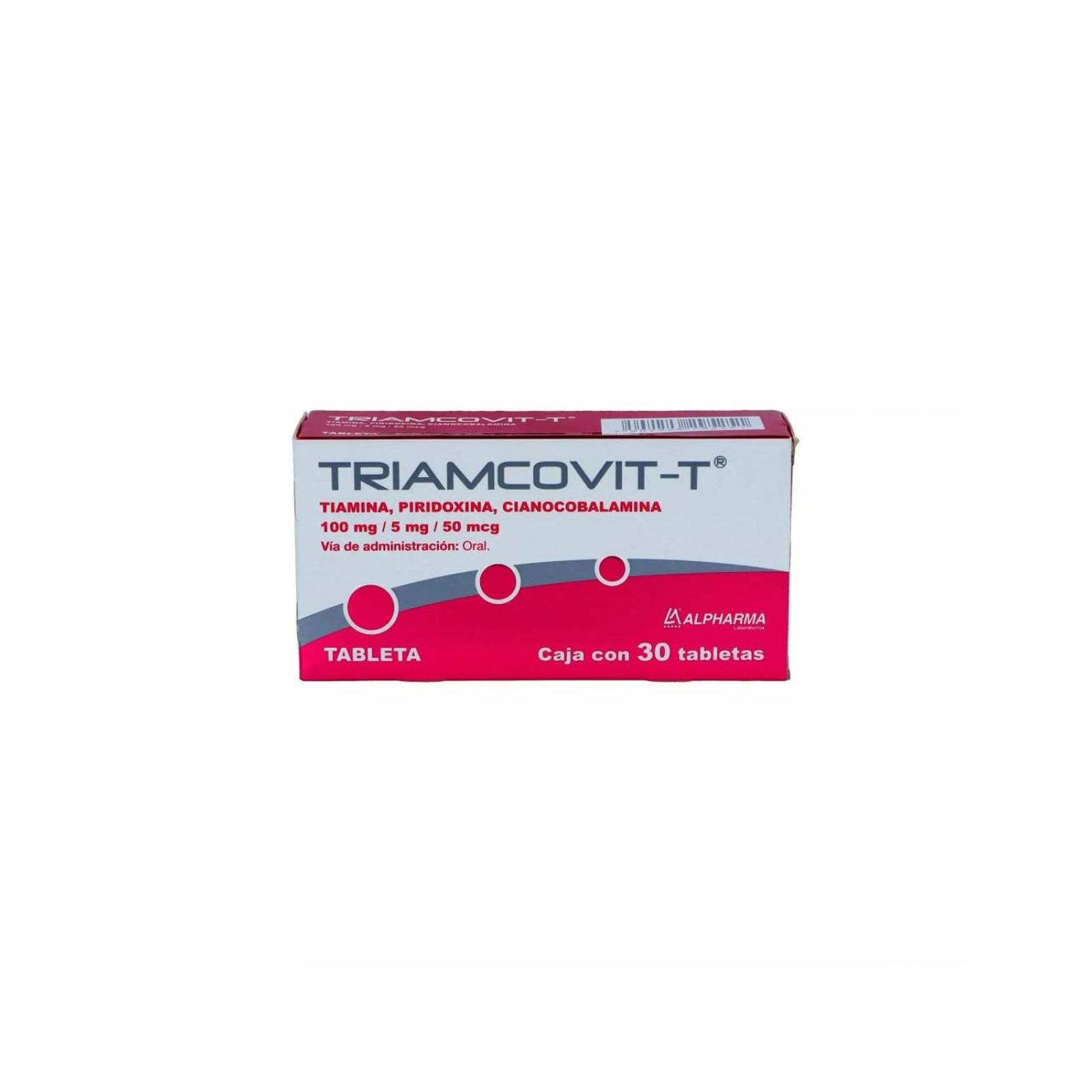 Triamcovit 100 mg /5 mg /0.5 mg Caja Con 30 Tabletas