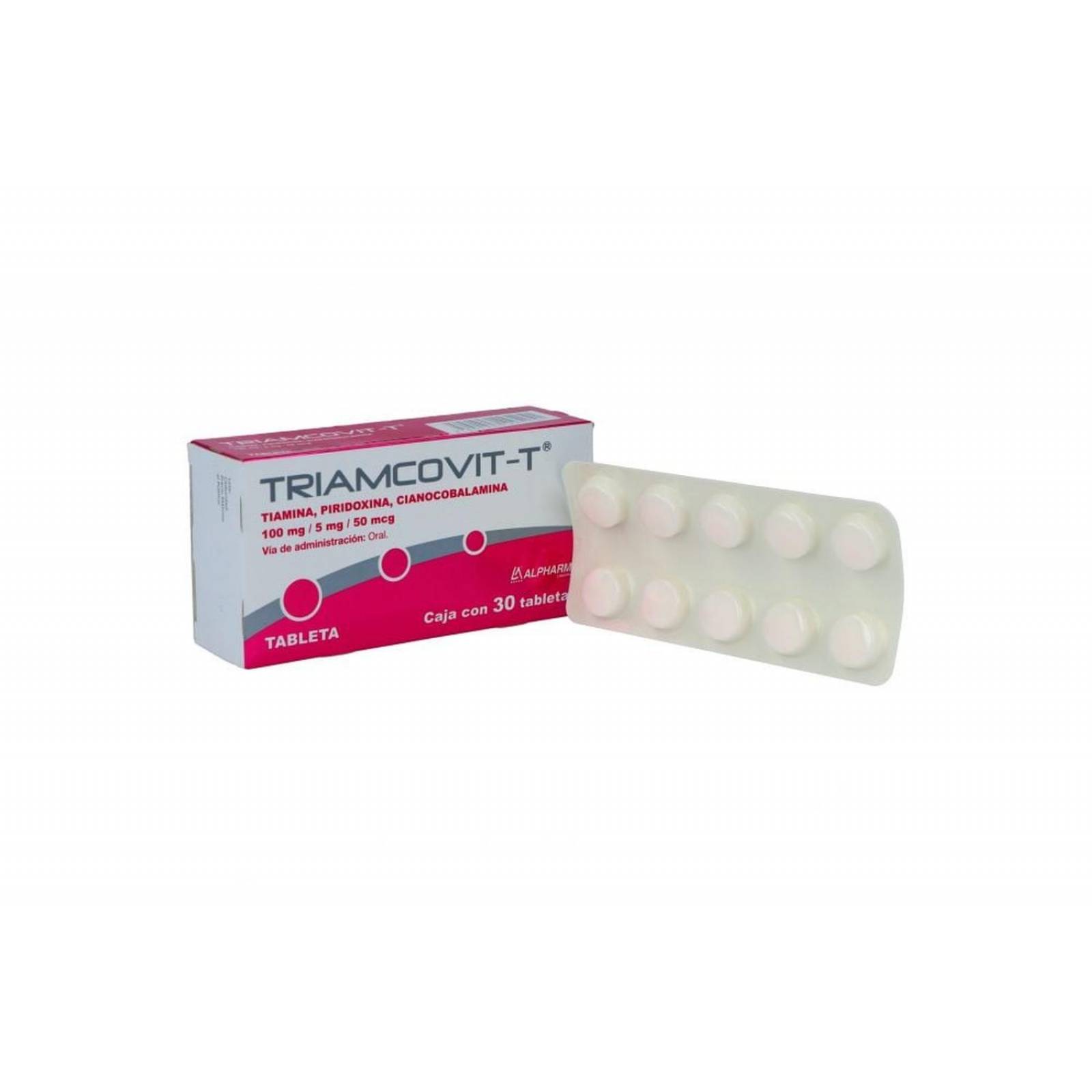 Triamcovit 100 mg /5 mg /0.5 mg Caja Con 30 Tabletas