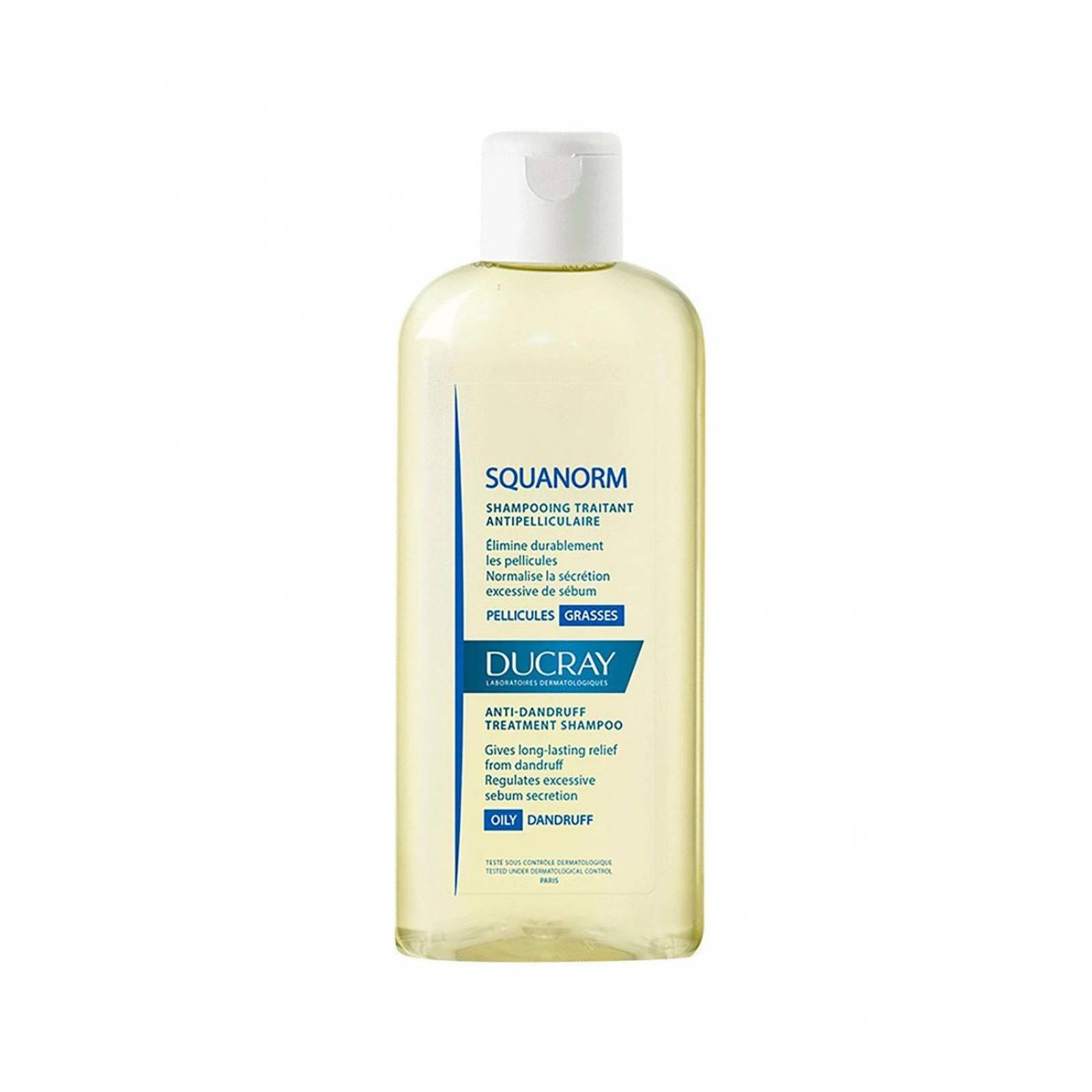 Ducray Squanorm Shampoo Caspa Grasa Frasco con 200 mL 