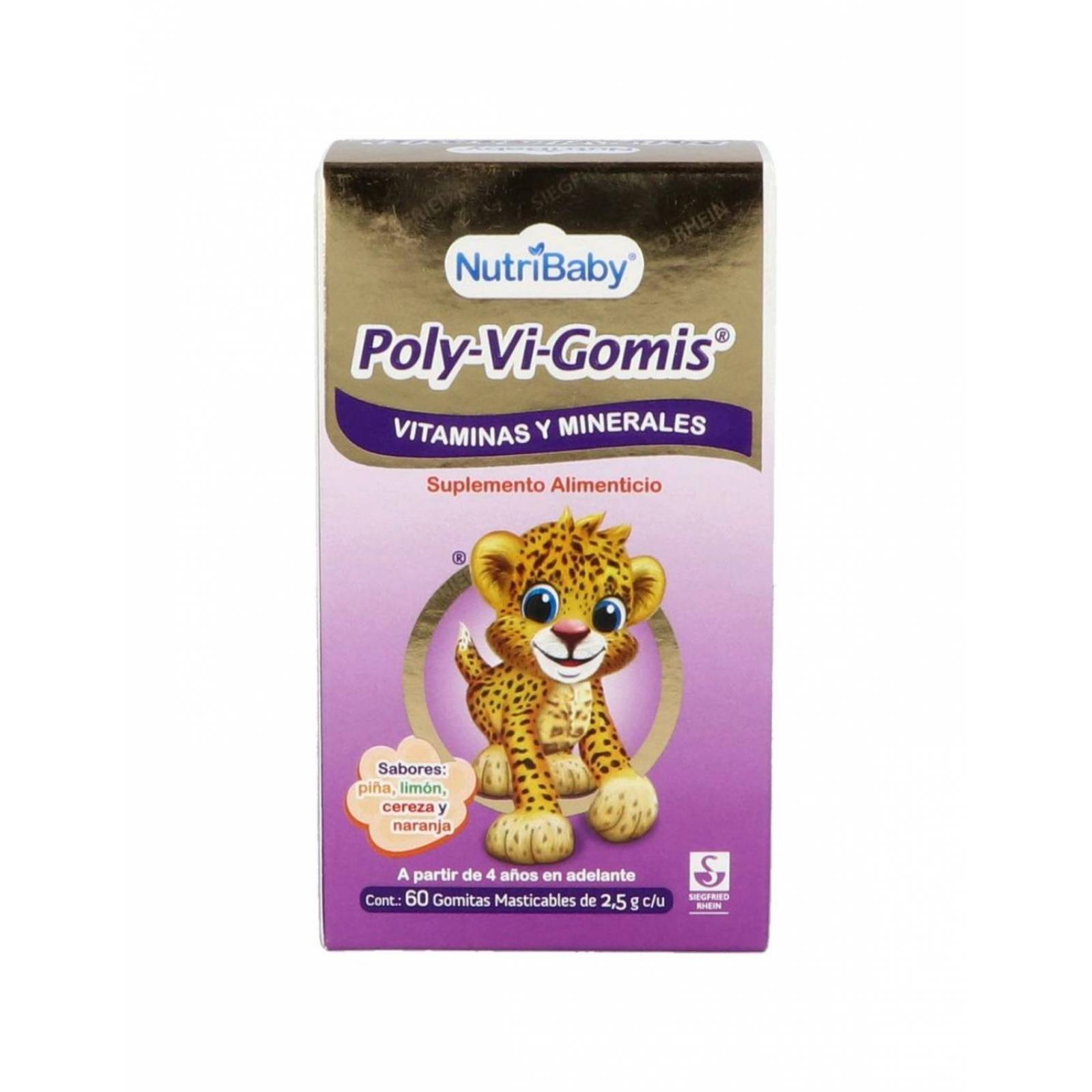 Poly-Vi-Gomis Suplemento Alimenticio con 60 Gomitas Masticables