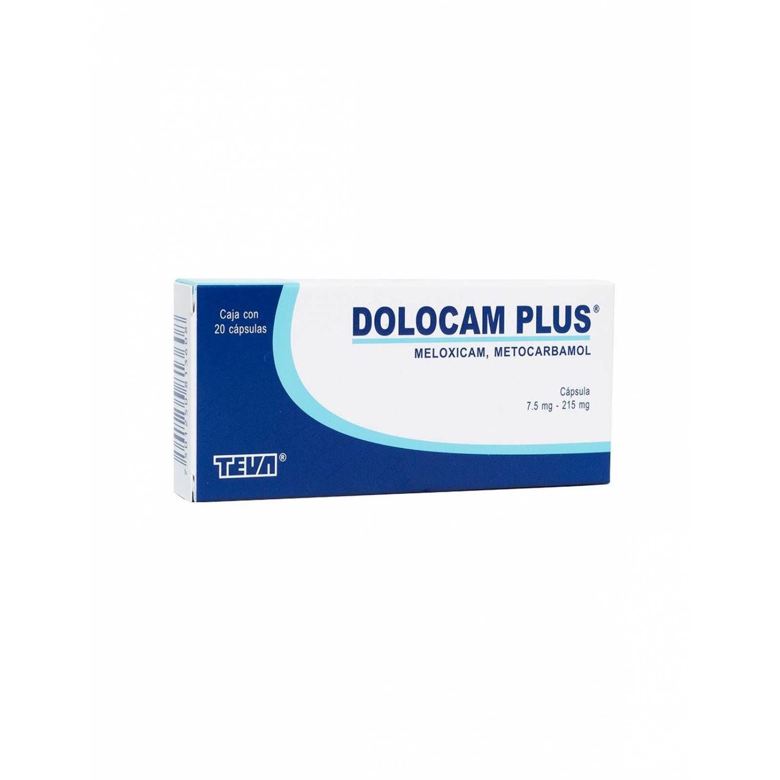 Dolocam Plus 7.5 mg/215 mg Caja Con 20 Cápsulas 