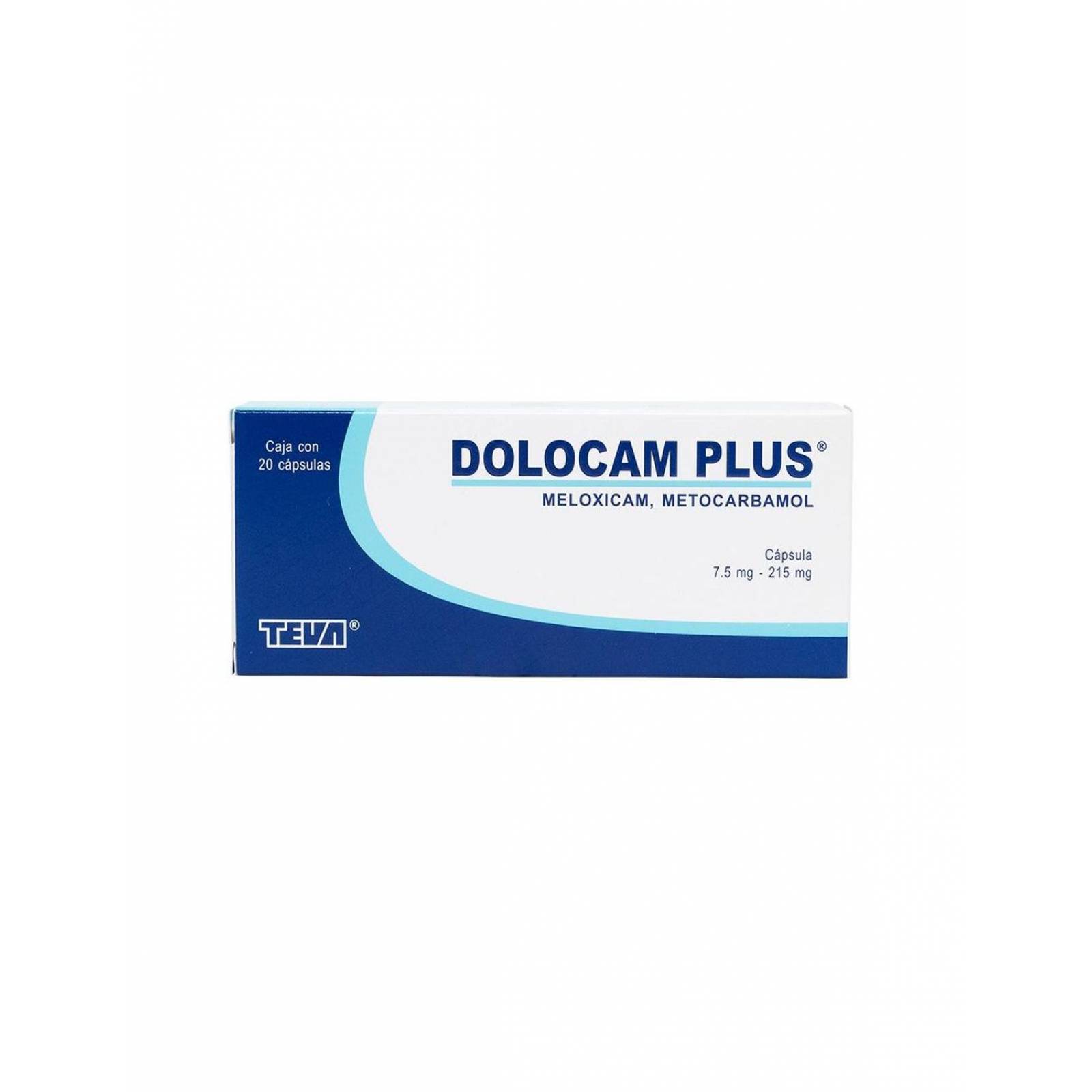 Dolocam Plus 7.5 mg/215 mg Caja Con 20 Cápsulas 