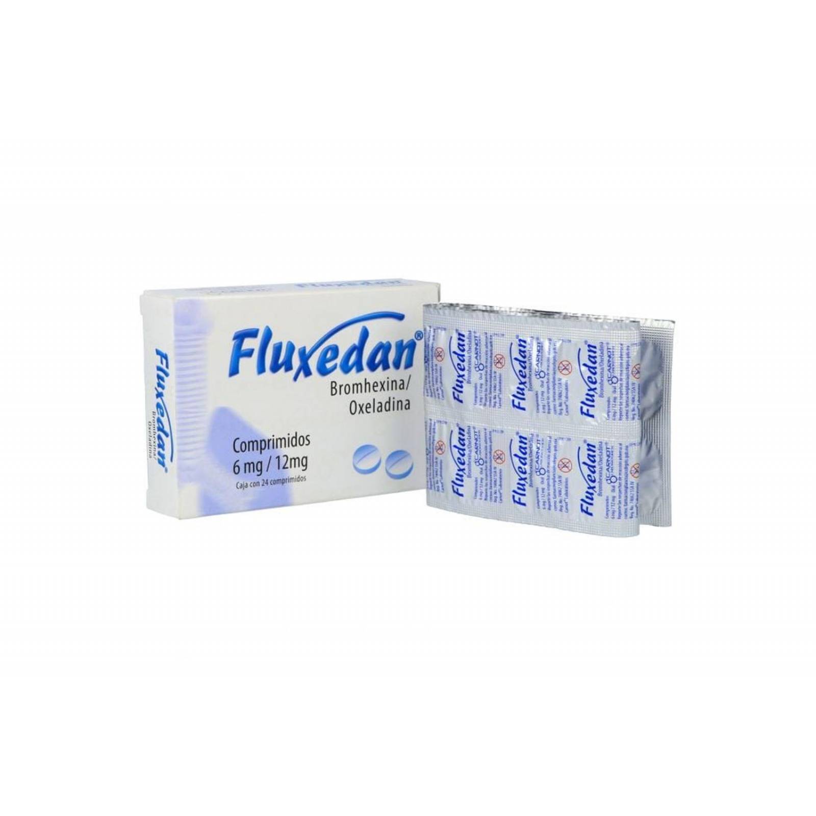 Fluxedan 6 mg/12 mg Caja Con 24 Comprimidos 