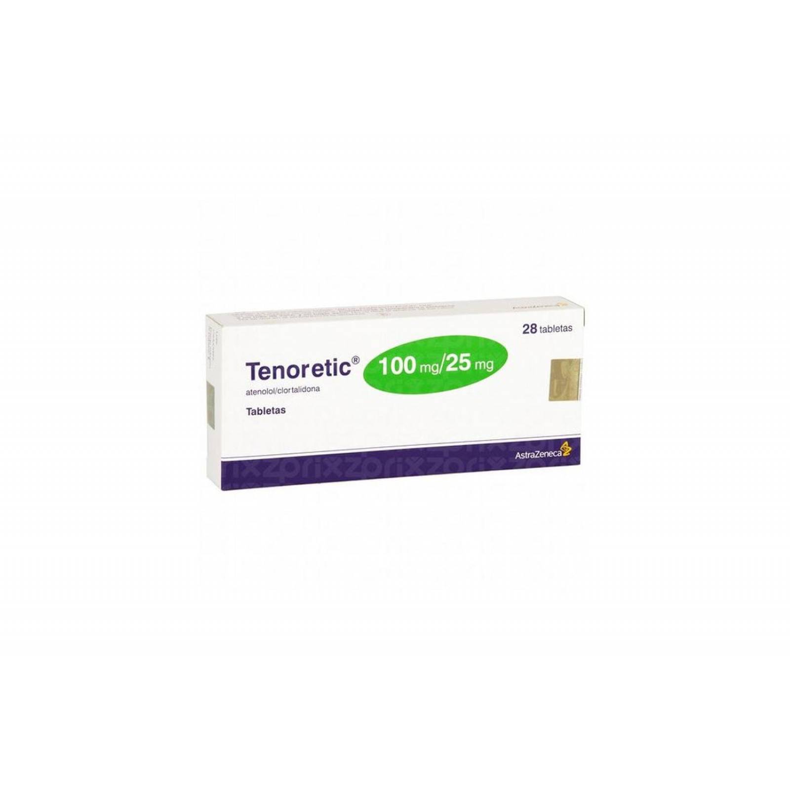 Tenoretic 100 mg / 25 mg Caja Con 28 Tabletas 