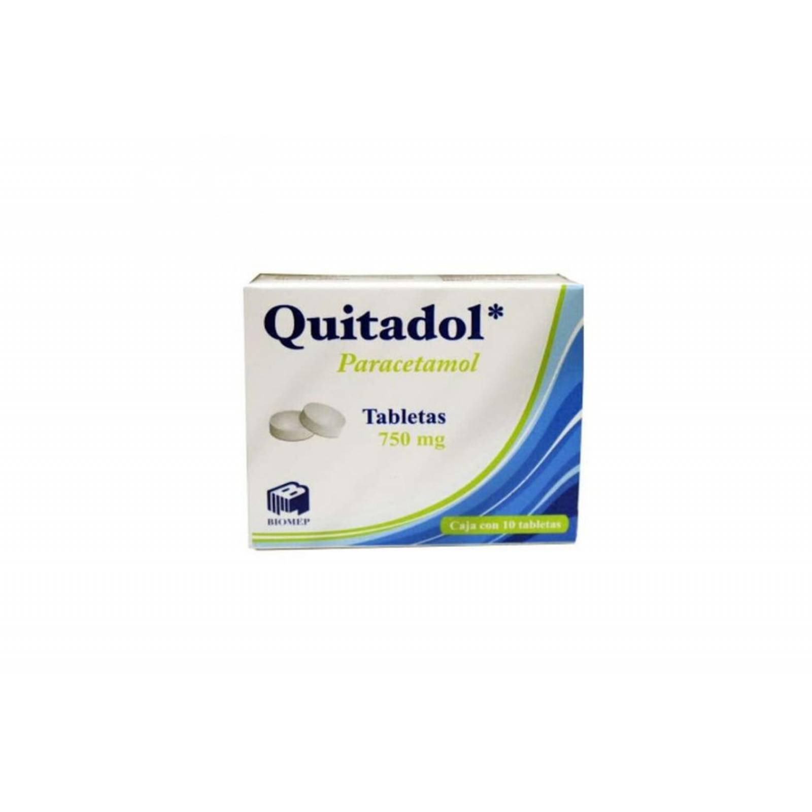 Quitadol 750 mg Caja Con 10 Tabletas 