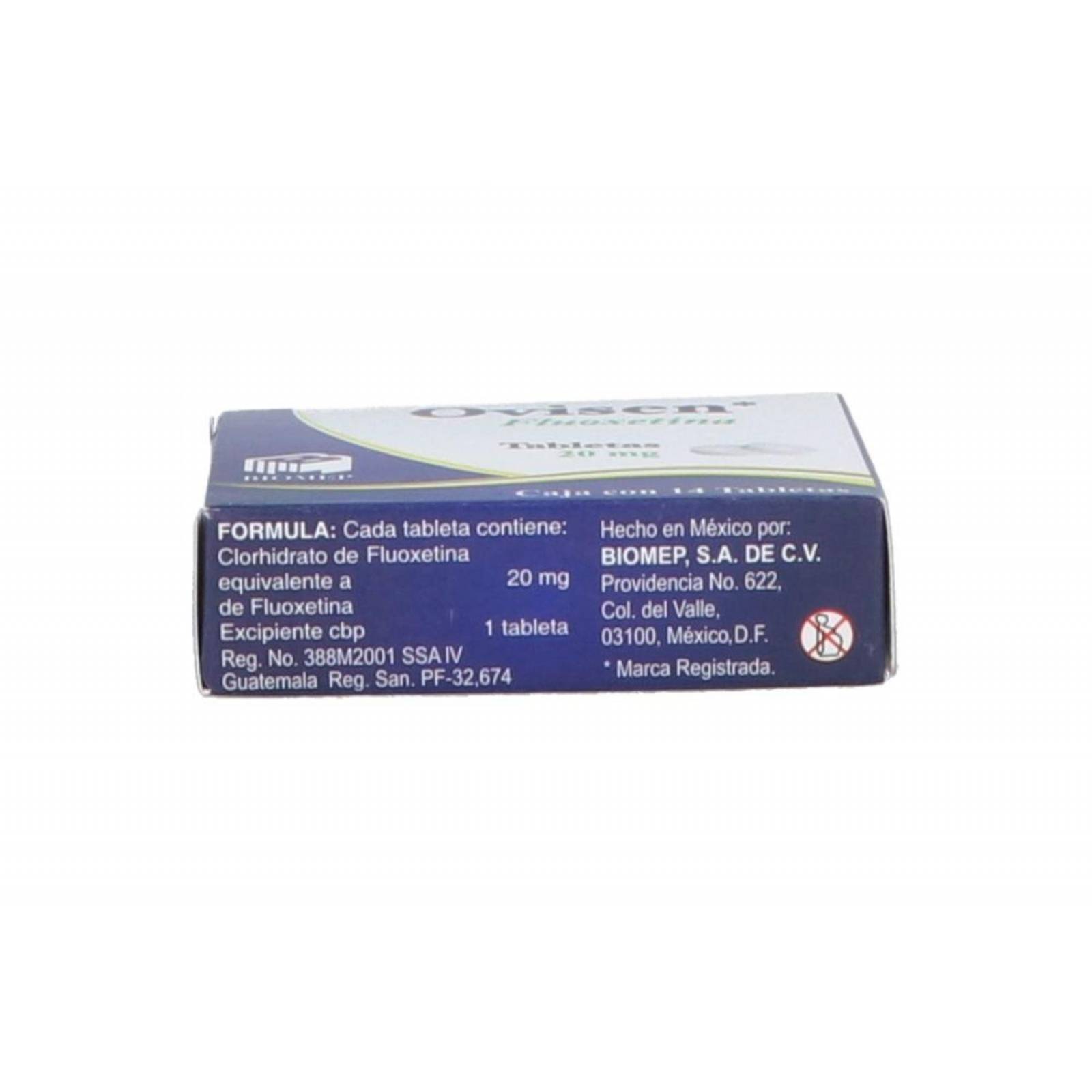 Ovisen 20 mg Caja Con 14 Tabletas 
