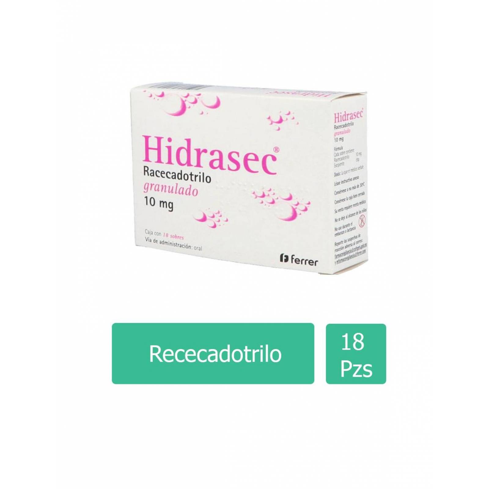 Hidrasec Granulado 10 mg Caja Con 18 Sobres 