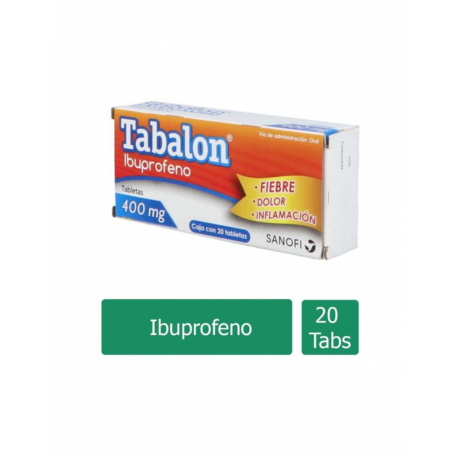 Tabalon 400 mg Caja Con 20 Tabletas 
