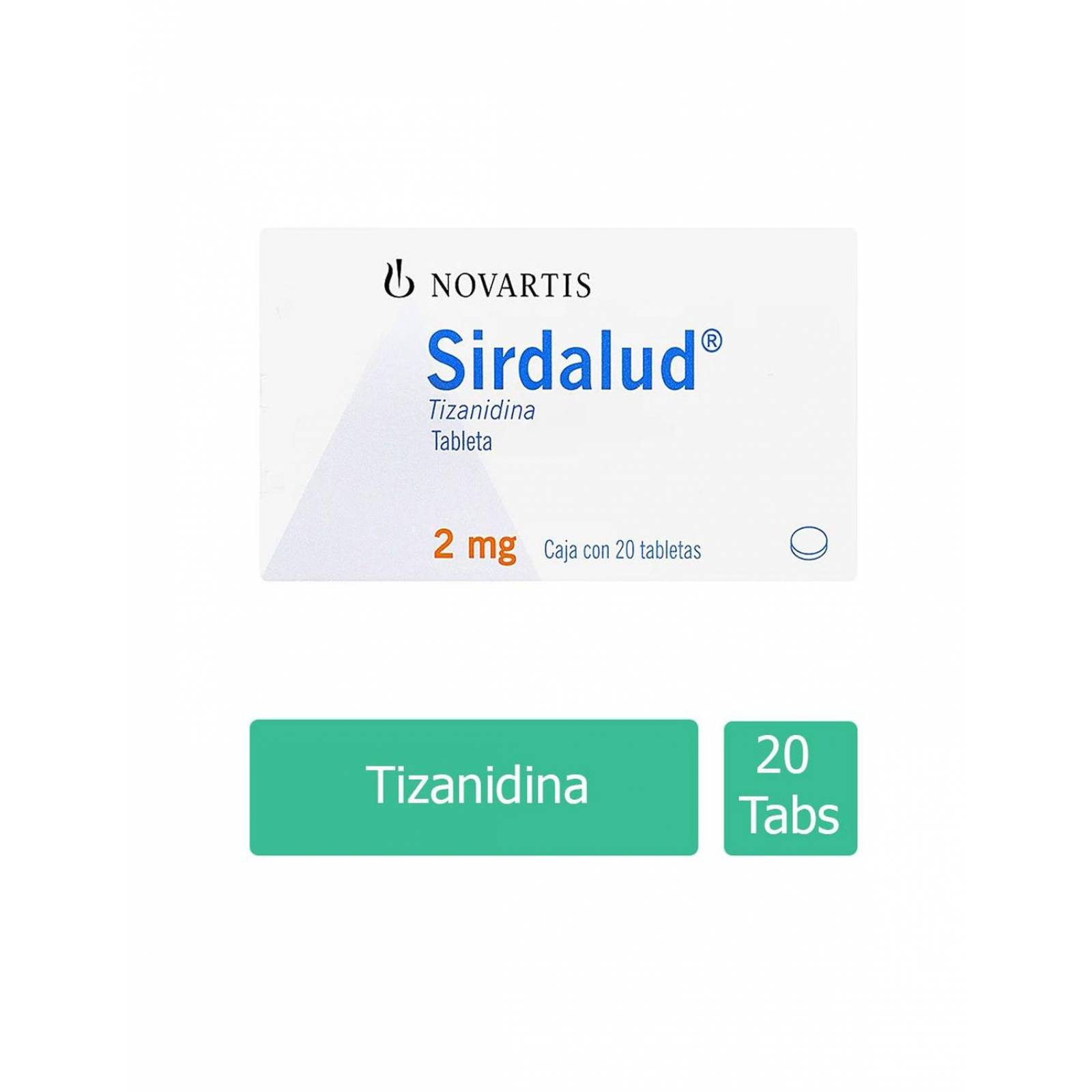 Sirdalud 2mg Caja Con 20 Tabletas 