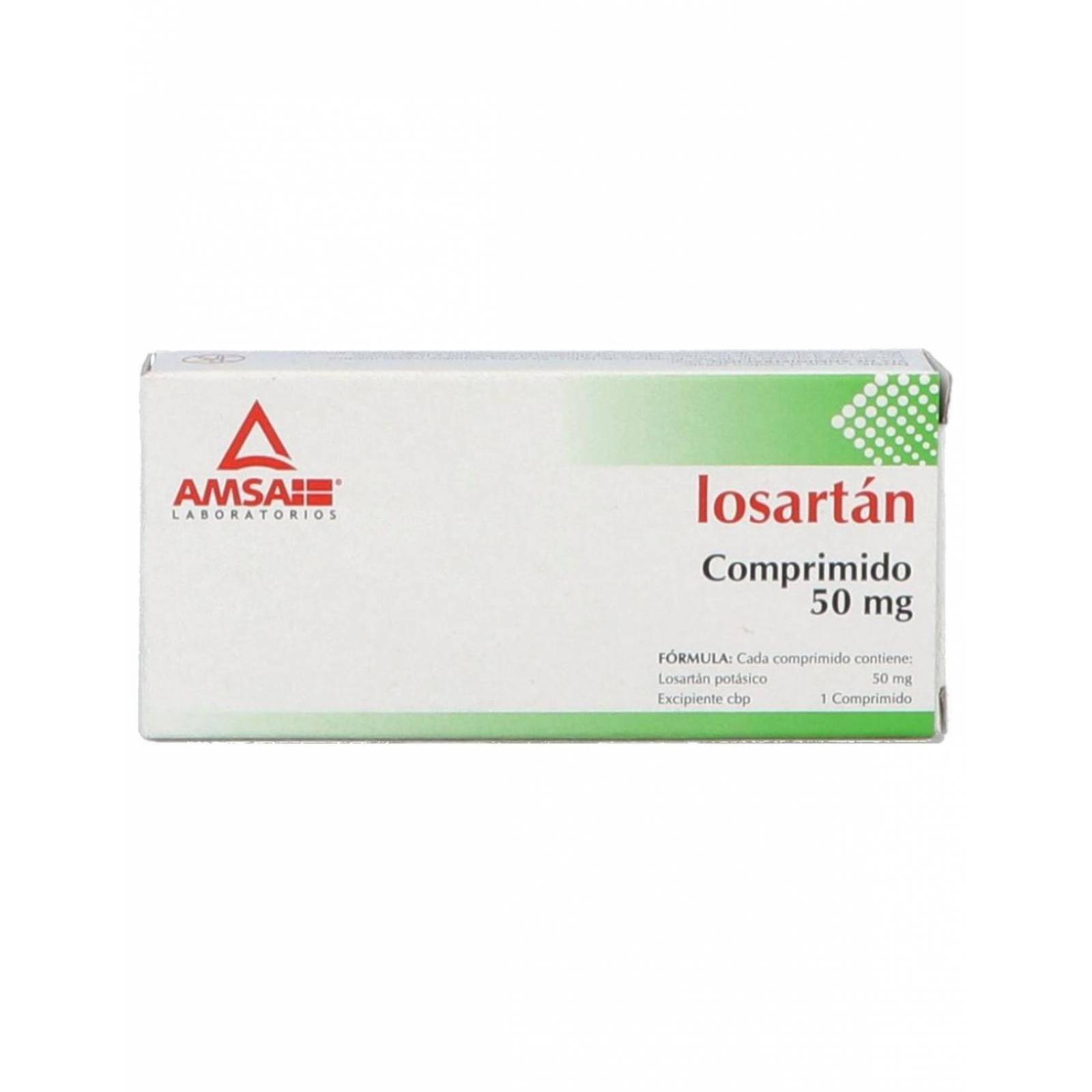 Losartán 50 mg Caja Con 30 Compirmidos 