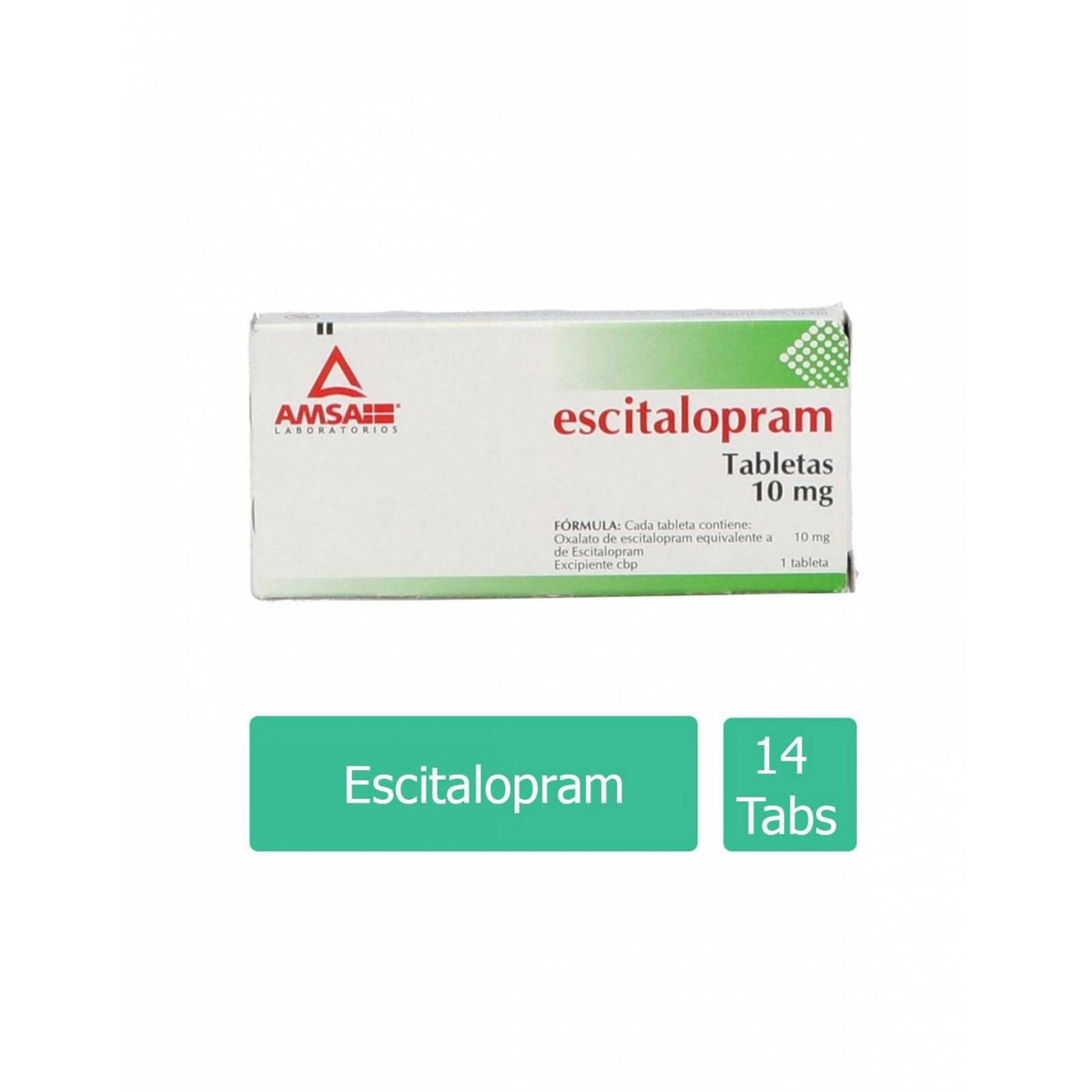 Escitalopram 10Mg Caja Con 14 Tabletas 